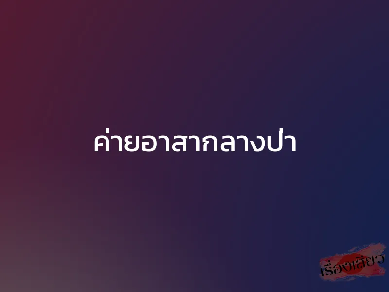 ค่ายอาสากลางป่า 1 ค่ายอาสากลางป่า