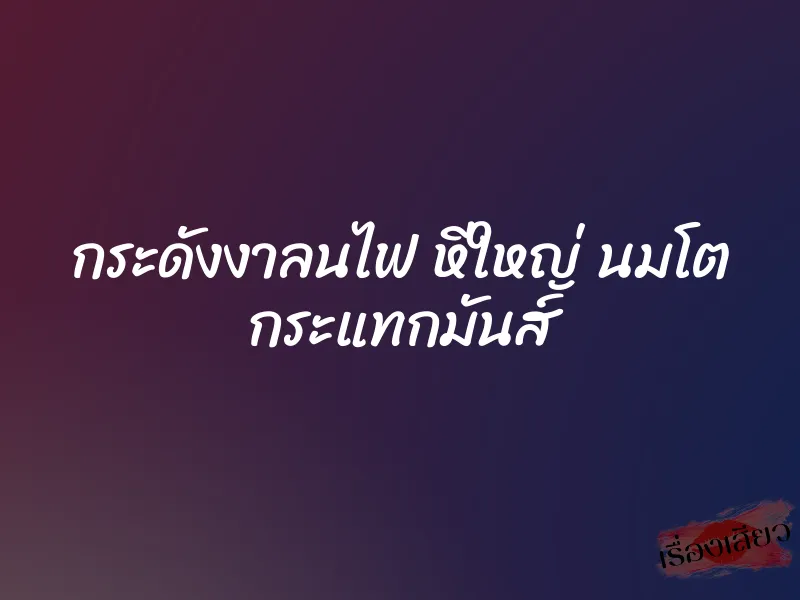 กระดังงาลนไฟ หีใหญ่ นมโต กระแทกมันส์ 1 กระดังงาลนไฟ หีใหญ่ นมโต กระแทกมันส์