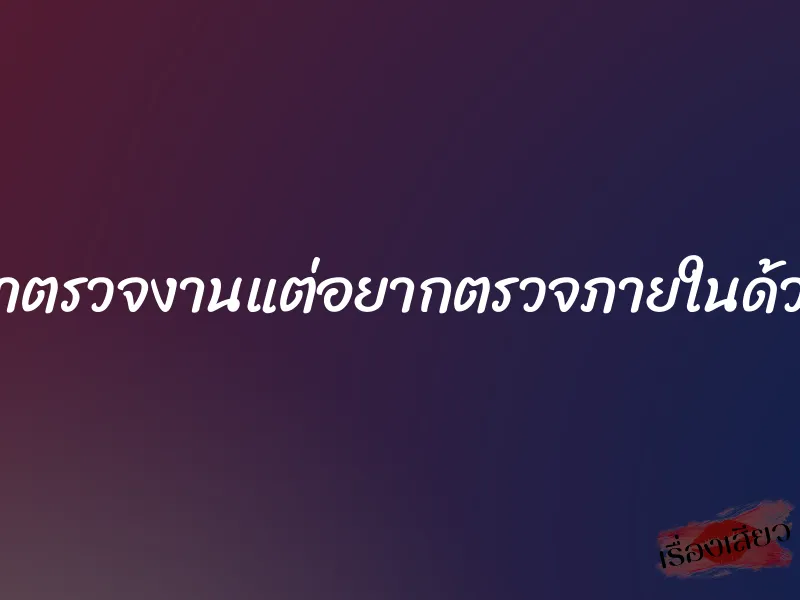 มาตรวจงานแต่อยากตรวจภายในด้วย 1 มาตรวจงานแต่อยากตรวจภายในด้วย