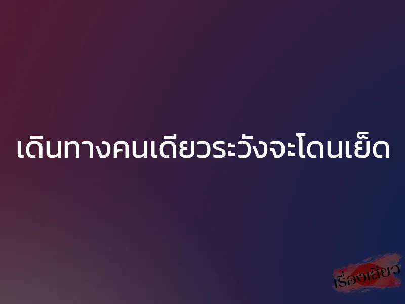 เดินทางคนเดียวระวังจะโดนเย็ด 1 เดินทางคนเดียวระวังจะโดนเย็ด