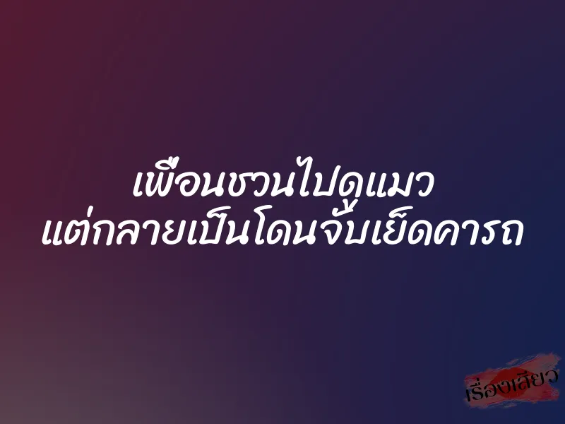 เพื่อนชวนไปดูแมว แต่กลายเป็นโดนจับเย็ดคารถ 1 เพื่อนชวนไปดูแมว แต่กลายเป็นโดนจับเย็ดคารถ