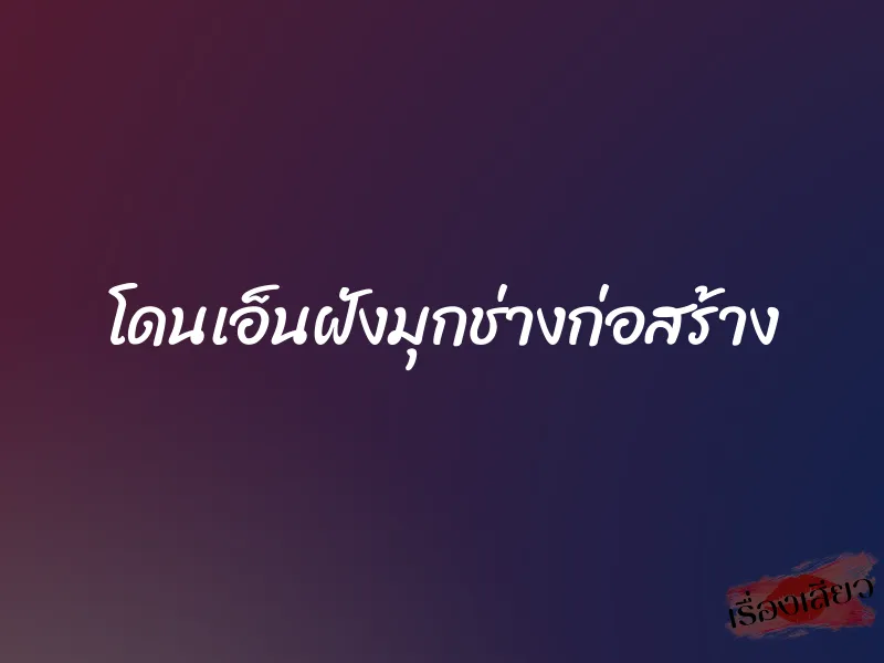 โดนเอ็นฝังมุกช่างก่อสร้าง 1 โดนเอ็นฝังมุกช่างก่อสร้าง