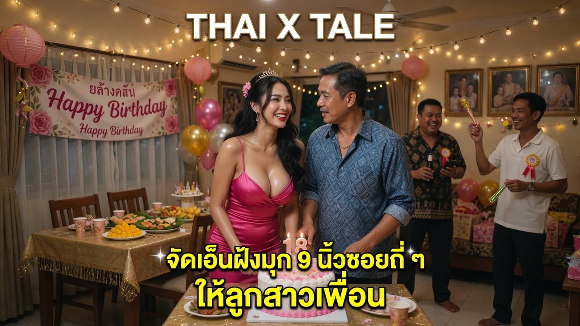 จัดเอ็นฝังมุก 9 นิ้วซอยถี่ ๆ ให้ลูกสาวเพื่อน