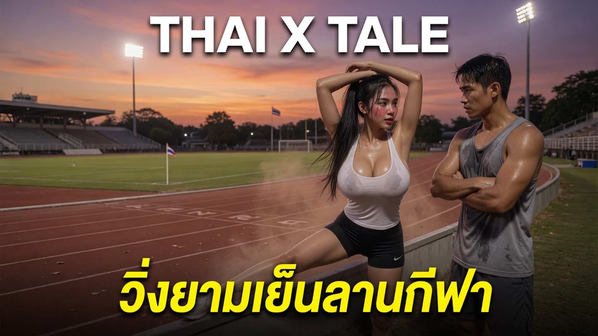 วิ่งยามเย็นลานกีฬา