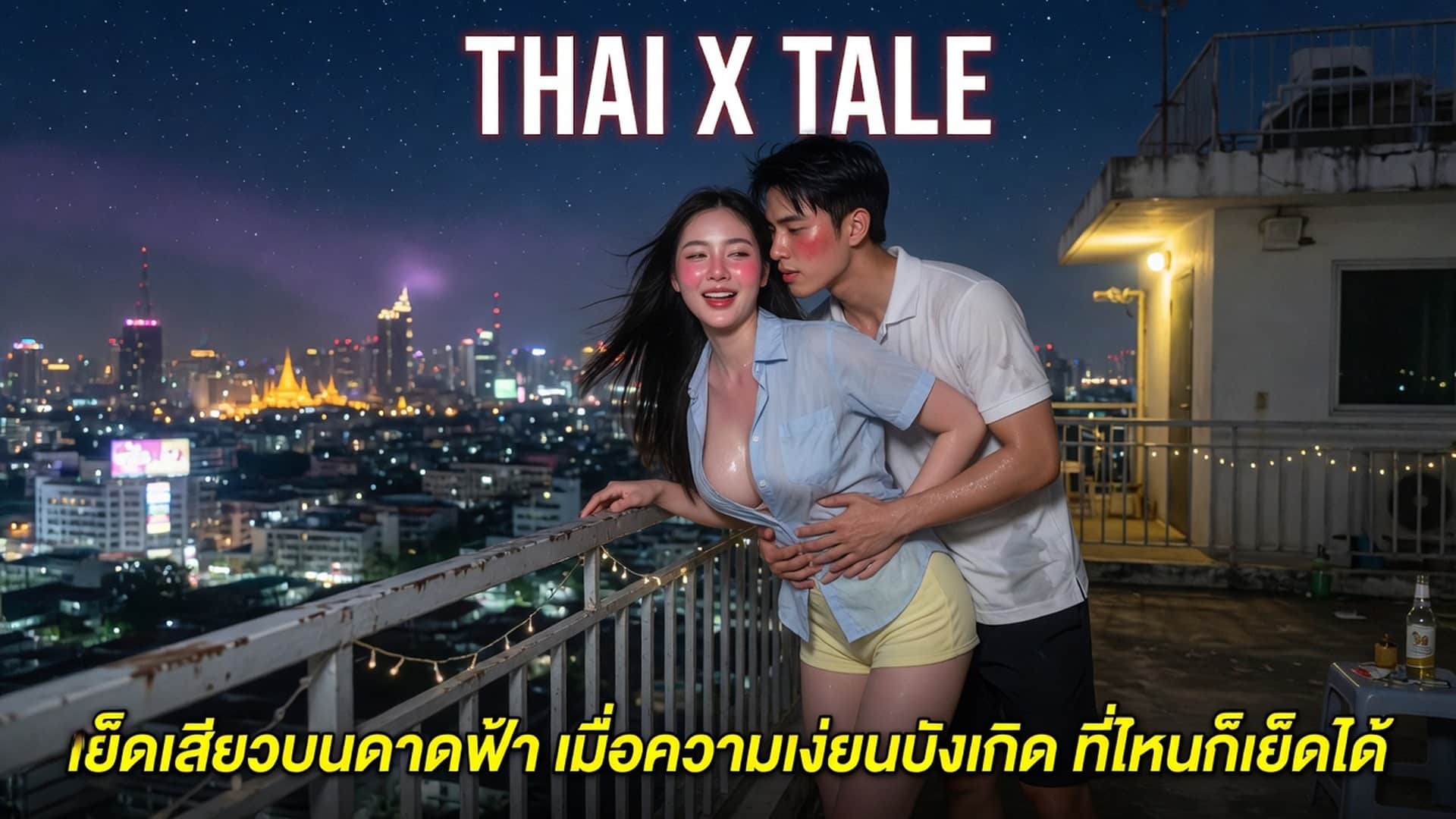 เรื่องเสียว เย็ดเสียวบนดาดฟ้า เมื่อความเงี่ยนบังเกิด ที่ไหนก็เย็ดได้ | ThaiXTale
