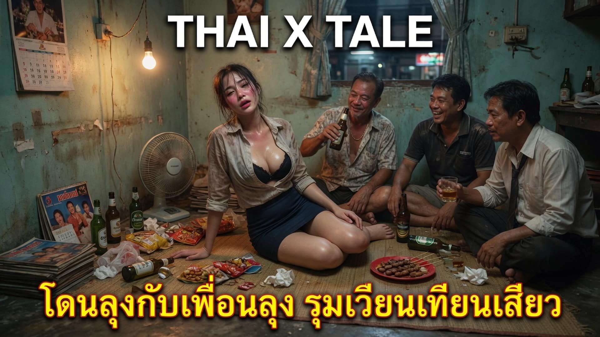 เรื่องเสียว โดนลุงกับเพื่อนลุง รุมเวียนเทียนเสียว | ThaiXTale