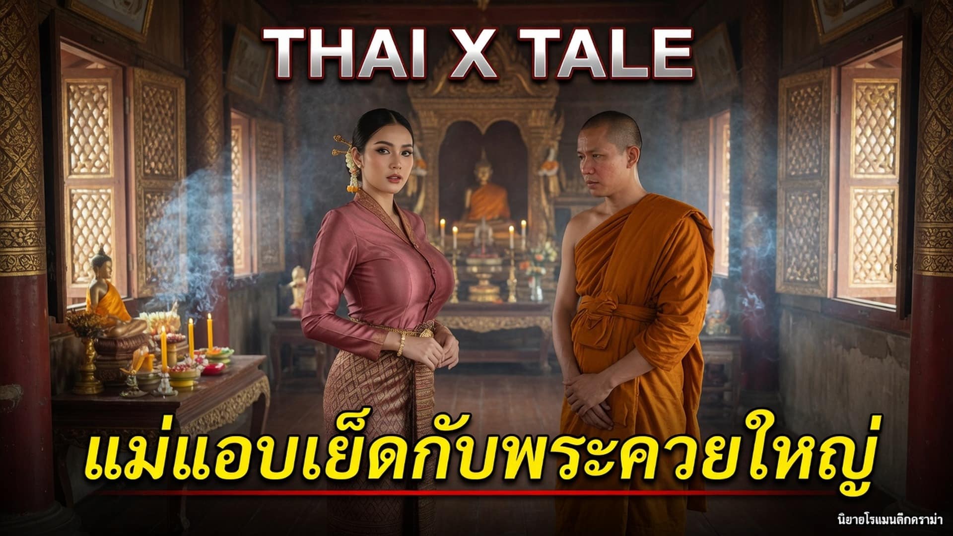 แม่แอบเย็ดกับพระควยใหญ่