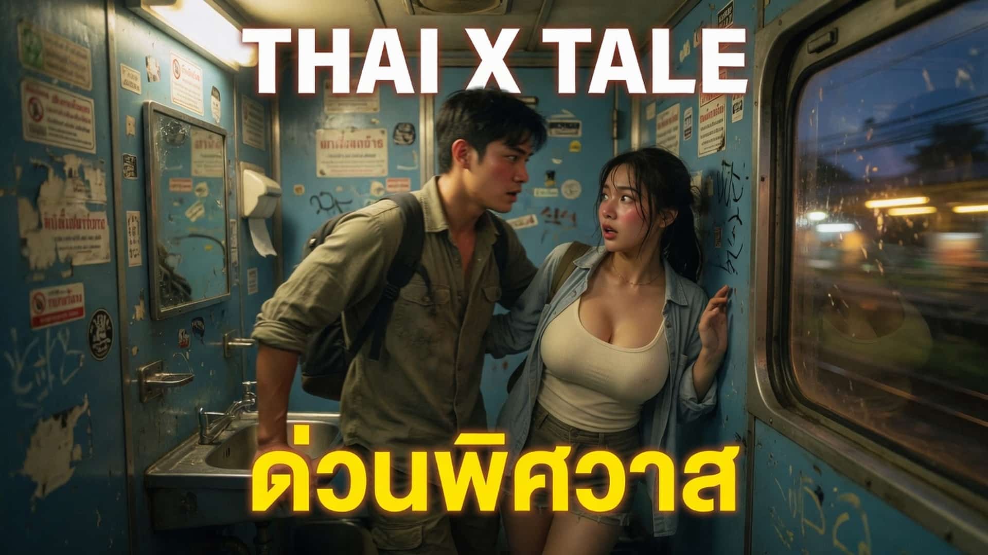 ด่วนพิศวาส เที่ยวรถไฟ ใครว่าไม่เสียว โดนเย็ดคาห้องน้ำรถไฟเพราะผู้ชายควยใหญ่มาอ่อย