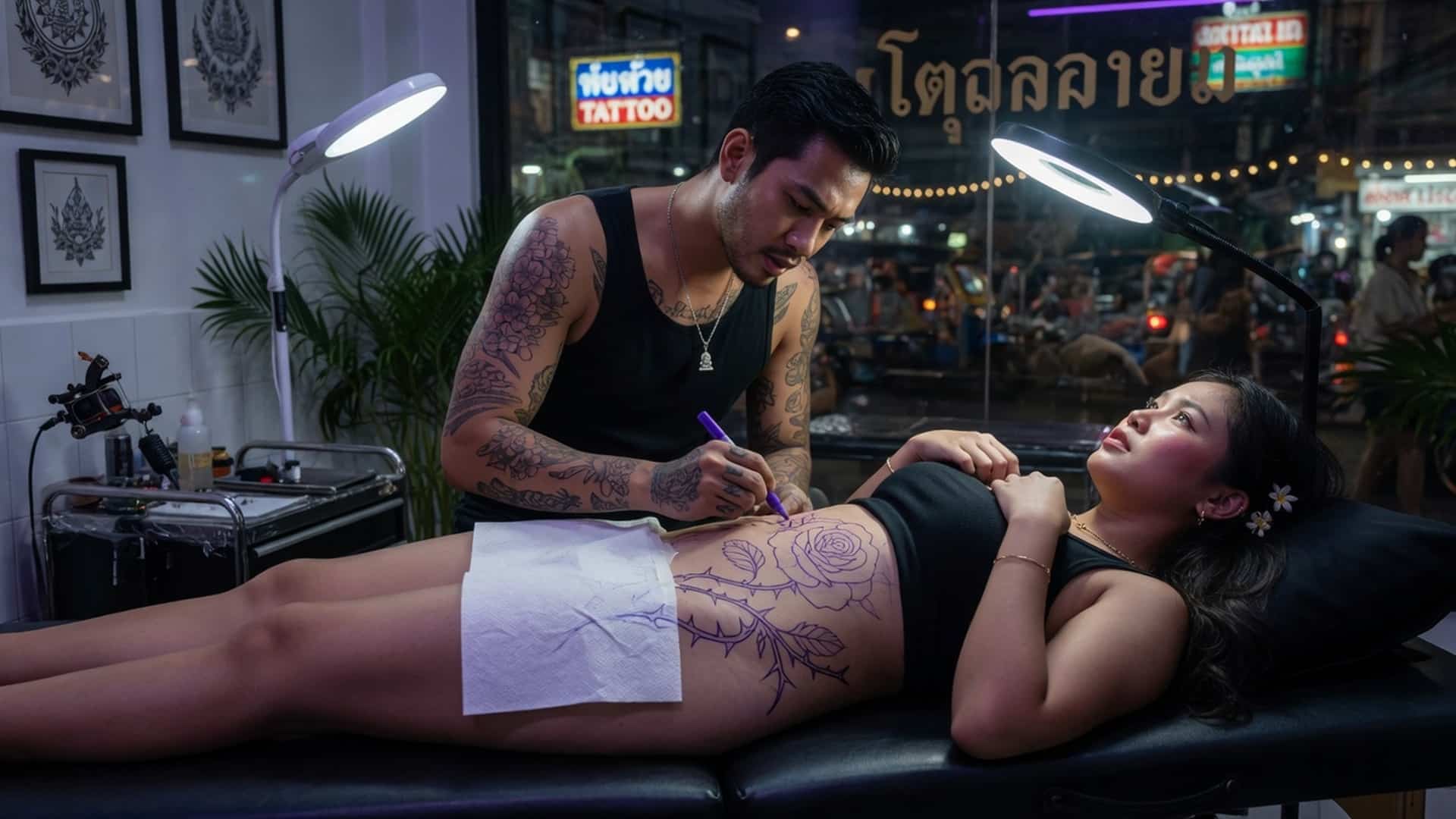 ช่างสักหล่อกระดอใหญ่