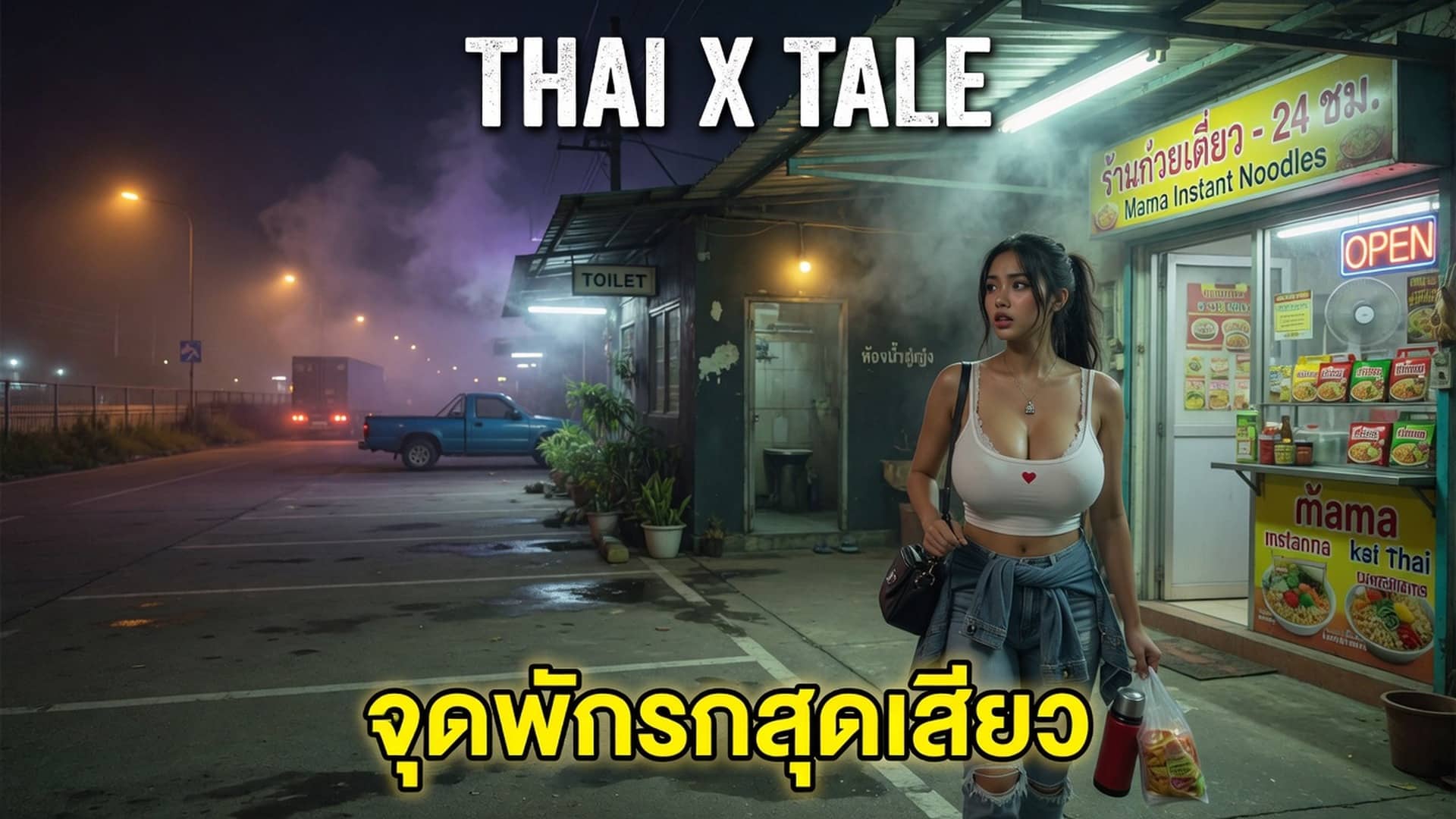 จุดพักรถสุดเสียว เมื่อเจอผู้ชายควยใหญ่ชวนเย็ดในห้องน้ำรวมยามวิกาล งานนี้ ไม่ปฏิเสธอยู่แล้ว