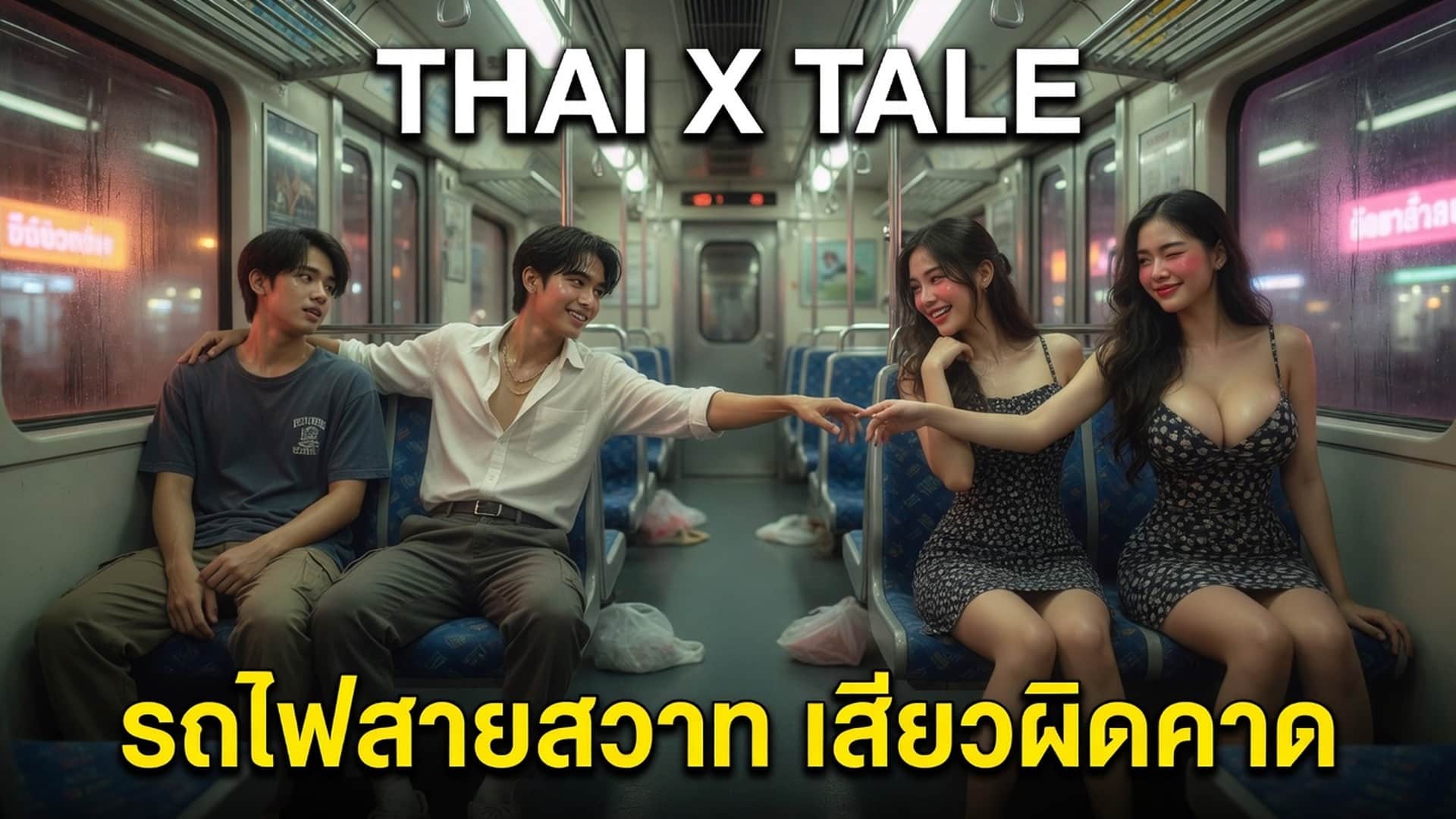 รถไฟสายสวาท เสียวผิดคาดเพราะว่าได้สองควย
