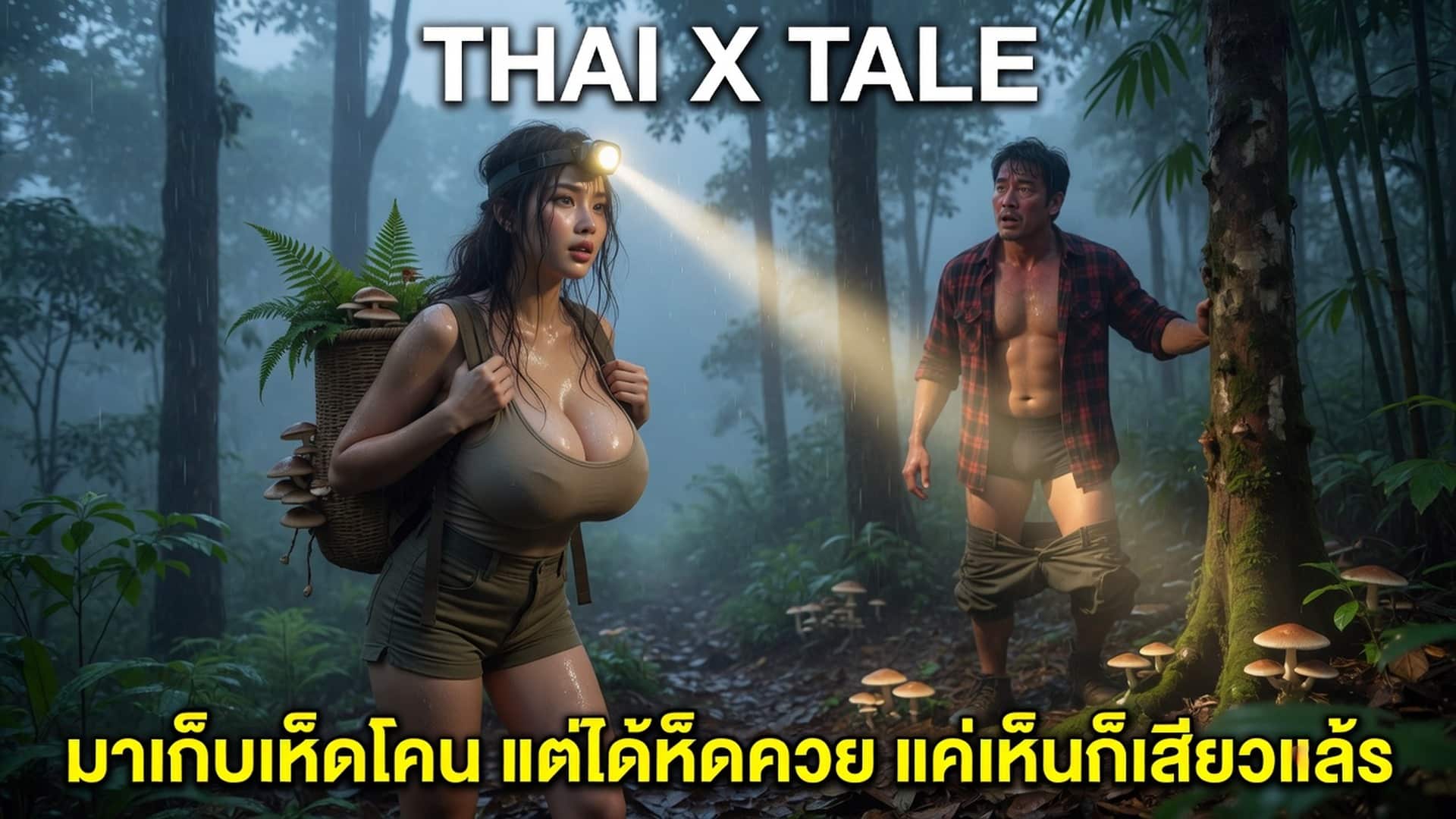 มาเก็บเห็ดโคน แต่ได้เห็ดควย แค่เห็นก็เสียวแล้ว