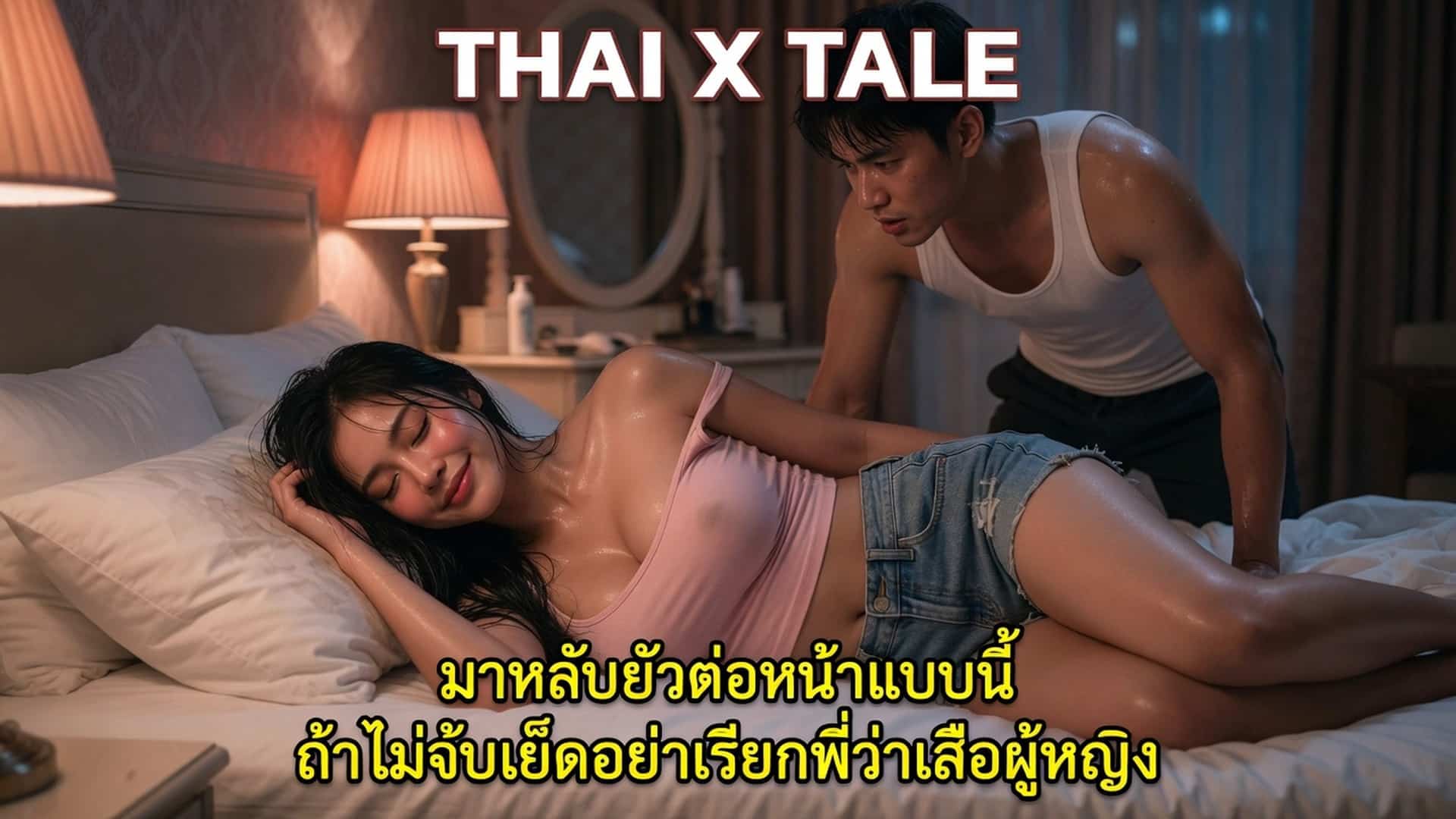 เรื่องเสียว มาหลับยั่วต่อหน้าแบบนี้ ถ้าไม่จับเย็ดอย่าเรียกพี่ว่าเสือผู้หญิง | ThaiXTale