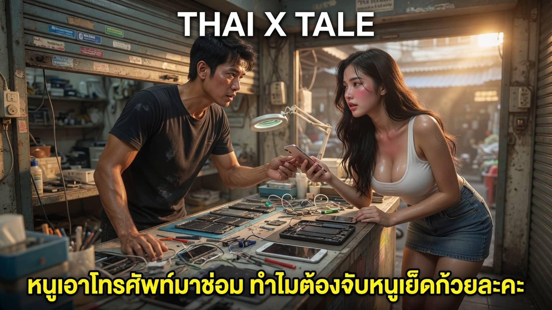 หนูเอาโทรศัพท์มาซ่อม ทำไมต้องจับหนูเย็ดด้วยละคะ