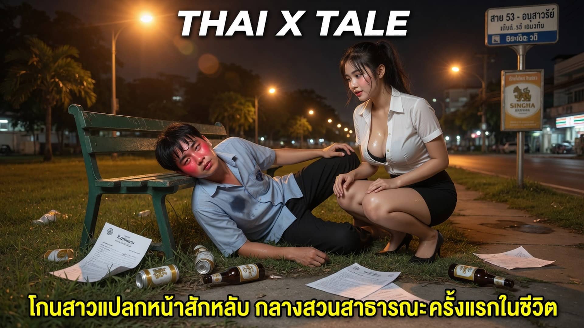 โดนสาวแปลกหน้าลักหลับ กลางสวนสาธารณะครั้งแรกในชีวิต