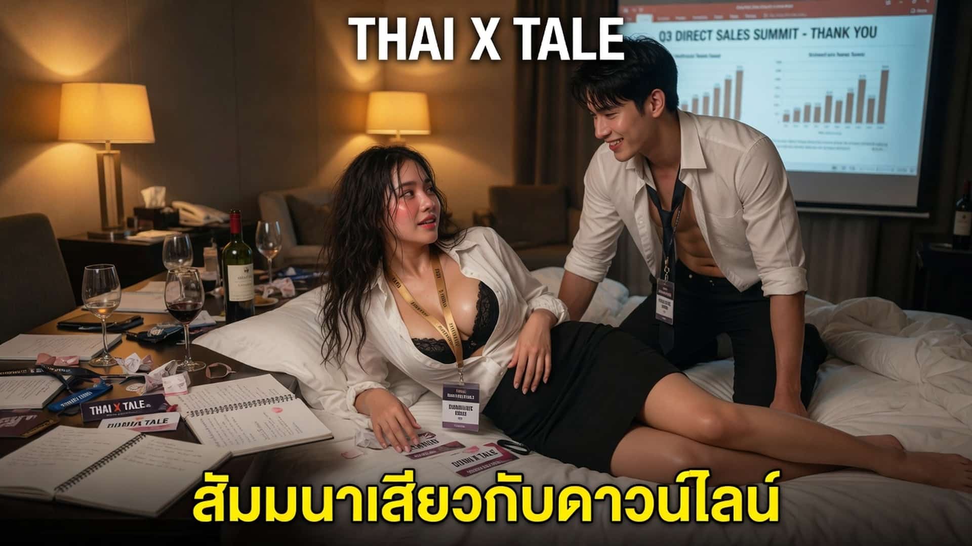 สัมมนาเสียวกับดาวน์ไลน์ควยม้า เย็ดเก่งขนาดนี้ ขออีกทีก่อนกลับนะคะ
