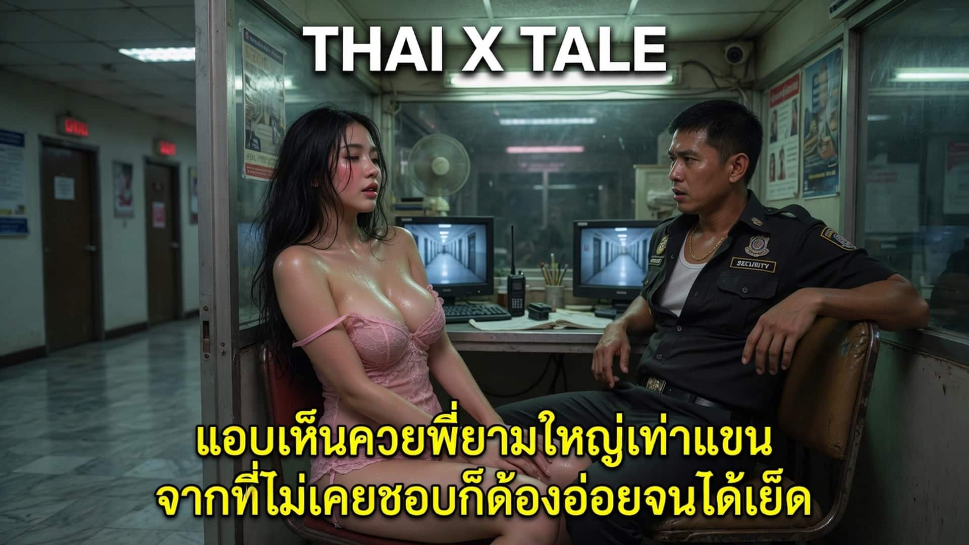 แอบเห็นควยพี่ยามใหญ่เท่าแขน จากที่ไม่เคยชอบก็ต้องอ่อยจนได้เย็ด