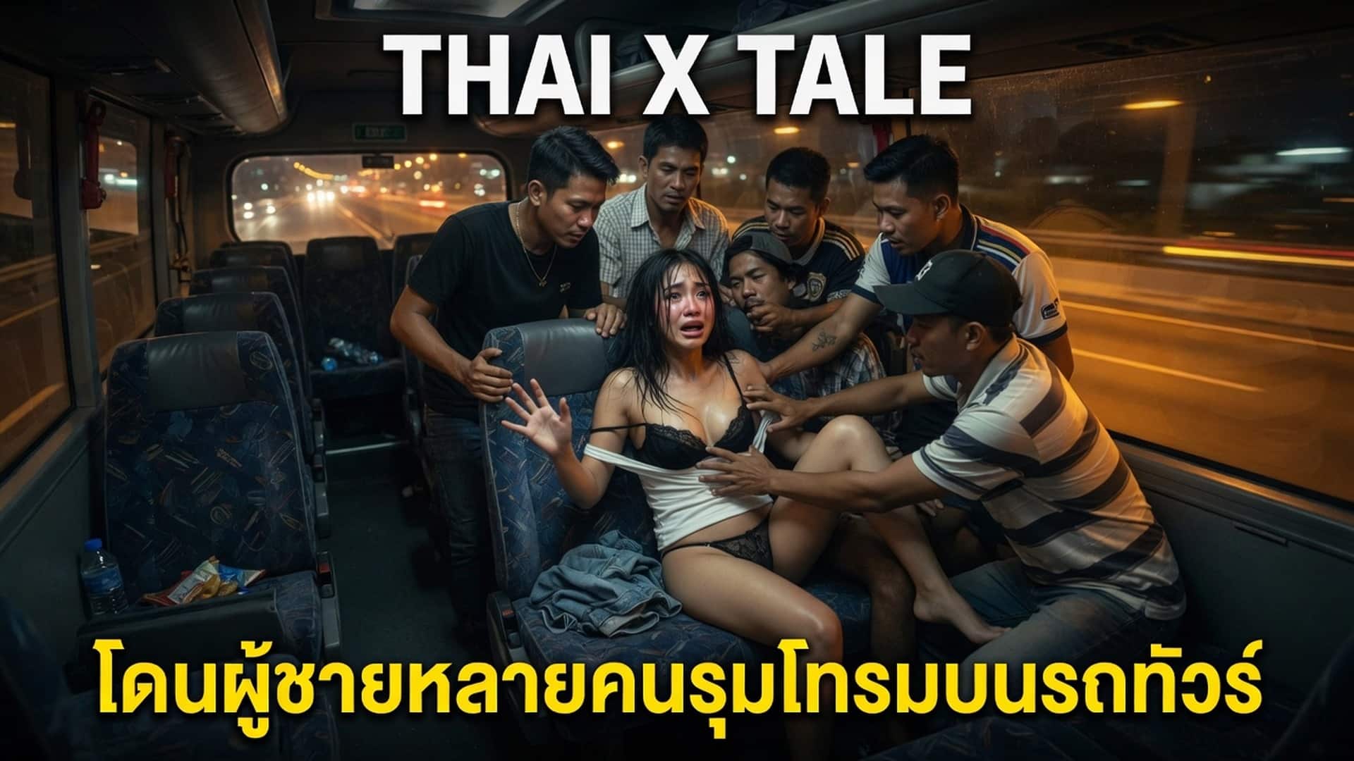 โดนผู้ชายหลายคนรุมโทรมบนรถทัวร์