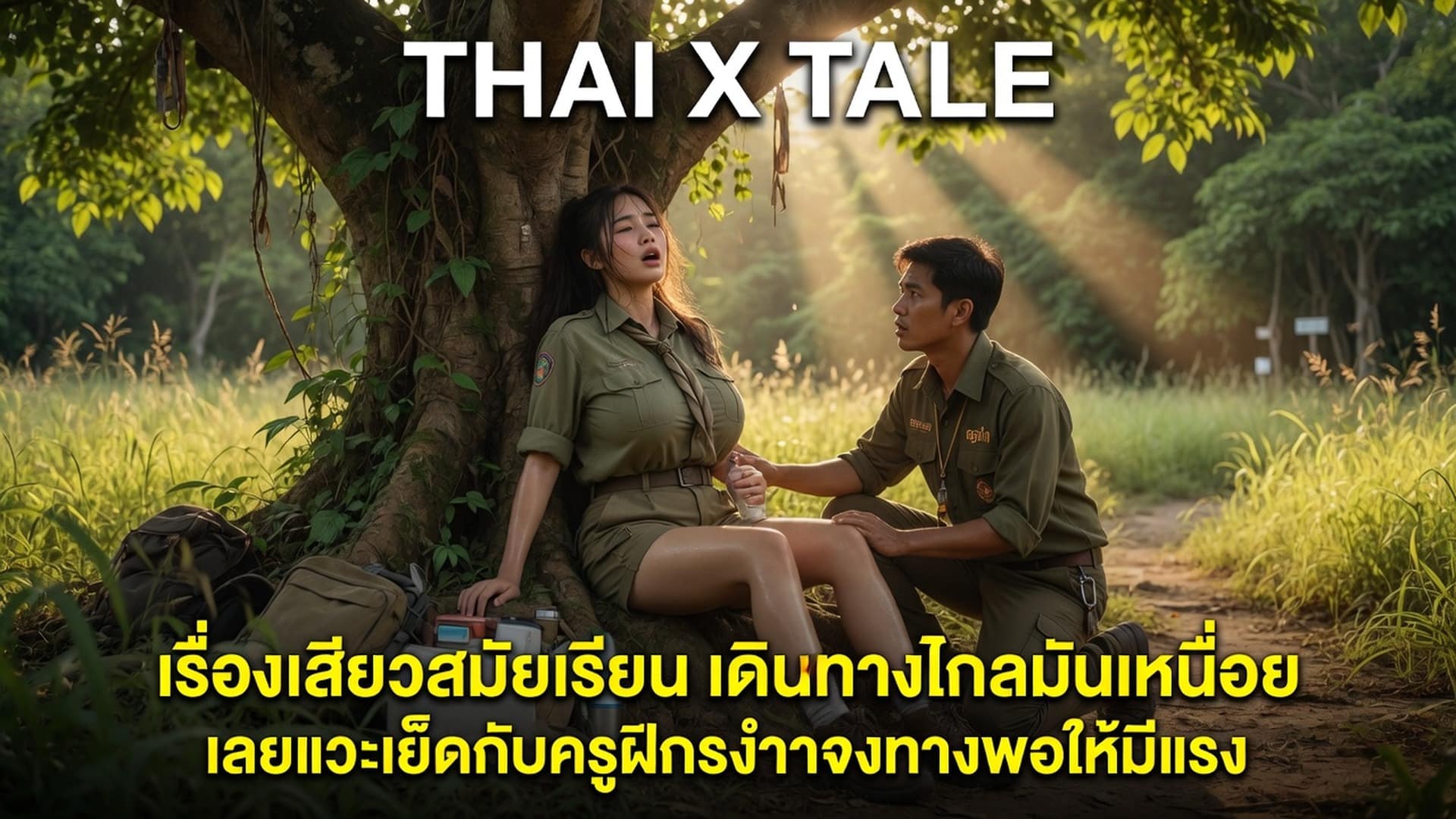 เรื่องเสียวสมัยเรียน เดินทางไกลมันเหนื่อย เลยแวะเย็ดกับครูฝึกระหว่างทางพอให้มีแรง