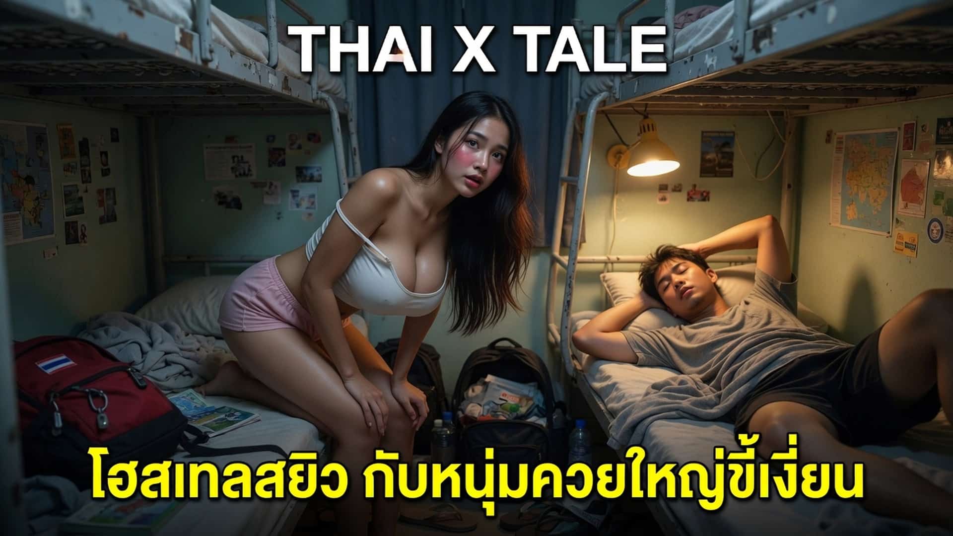 โฮสเทลสยิว กับหนุ่มควยใหญ่ขี้เงี่ยน