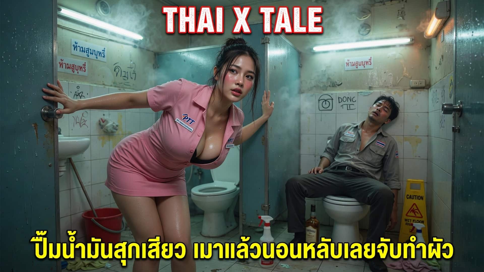 ปั๊มน้ำมันสุดเสียว เมาแล้วนอนหลับเลยจับทำผัว