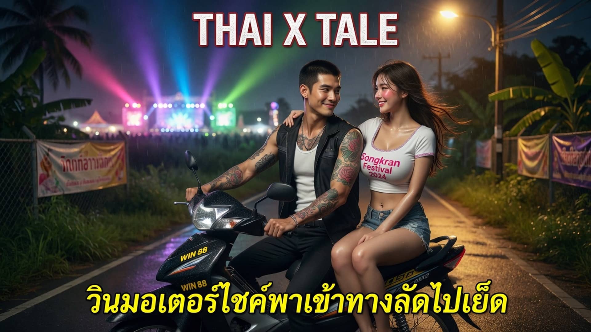 วินมอเตอร์ไซค์พาเข้าทางลัดไปเย็ด