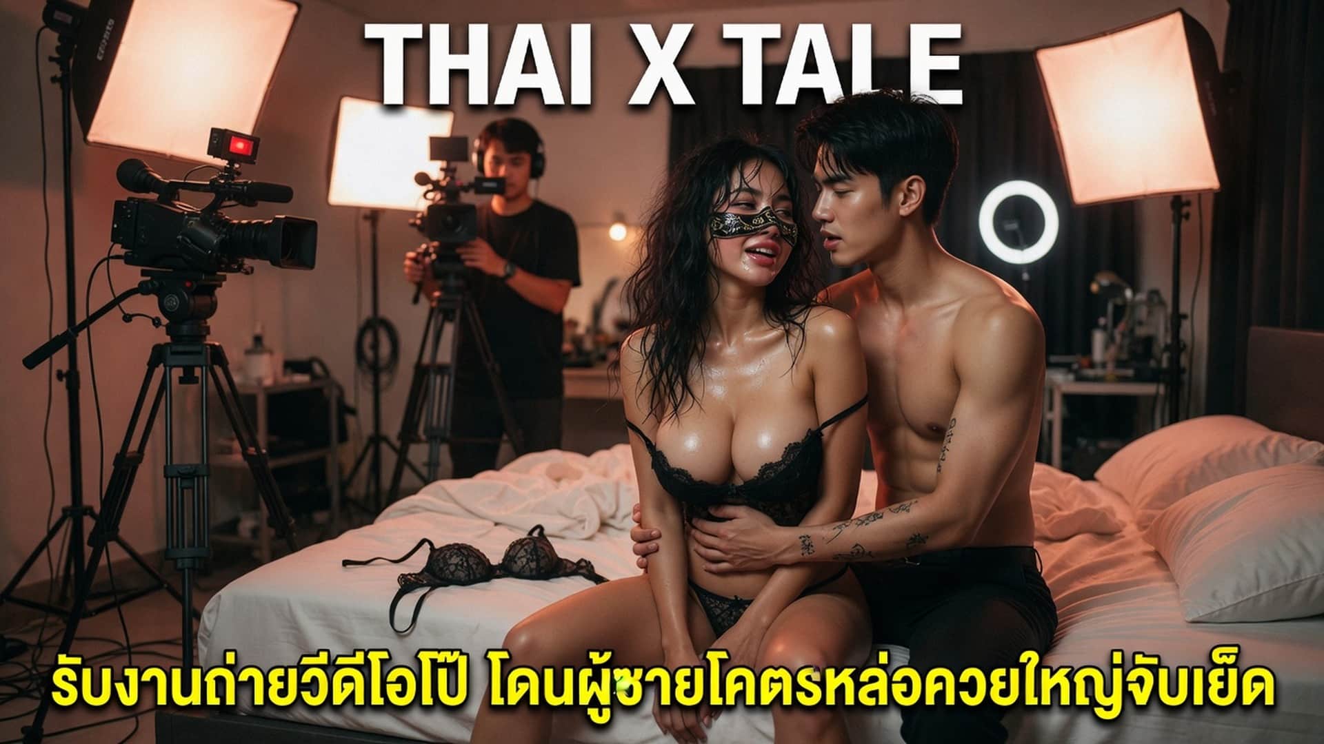 รับงานถ่ายวีดีโอโป๊ โดนผู้ชายโคตรหล่อควยใหญ่จับเย็ด