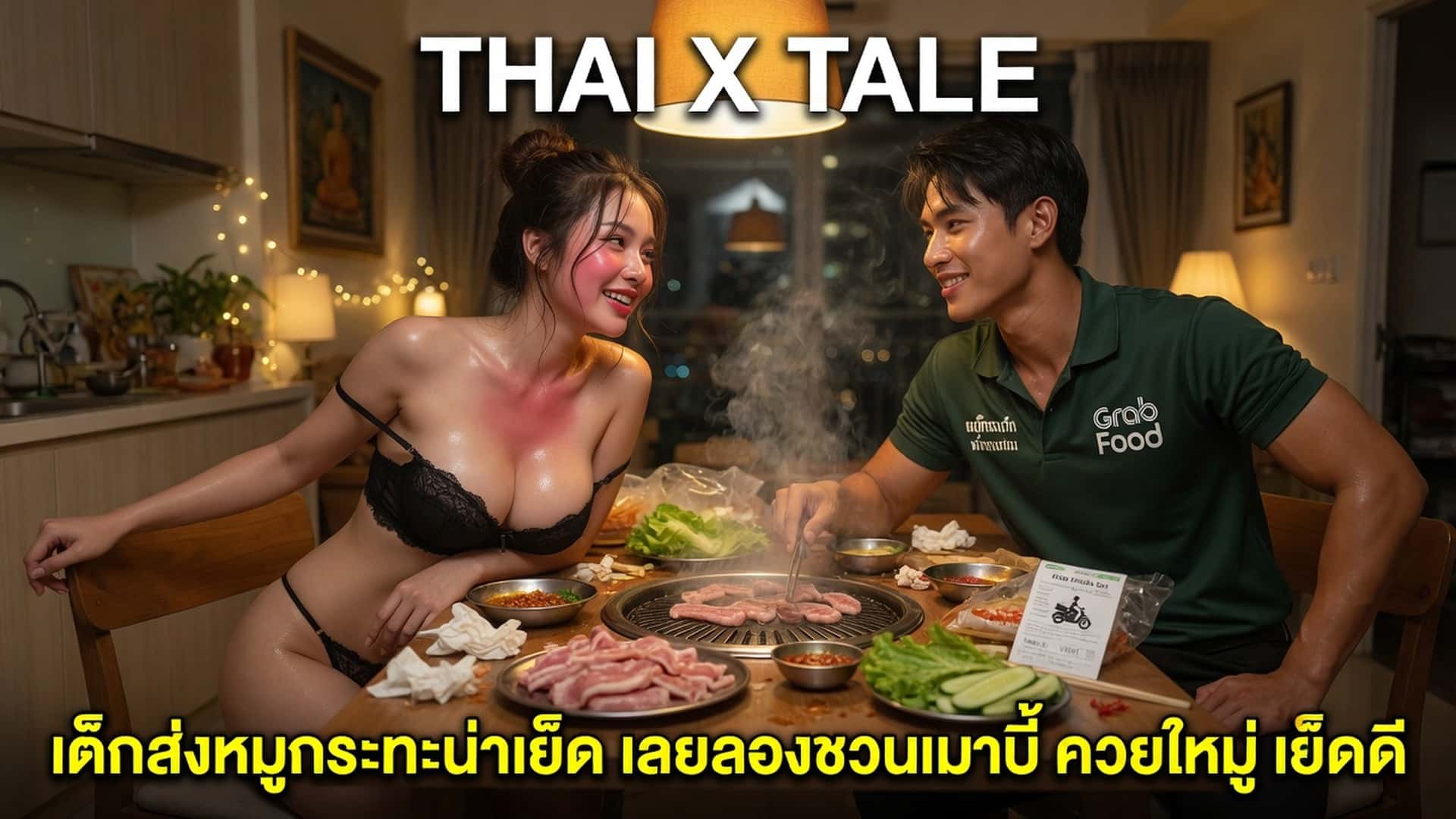 เด็กส่งหมูกระทะน่าเย็ด เลยลองชวนมาปี้ ควยใหญ่ เย็ดดี พี่เลยทิปหนัก