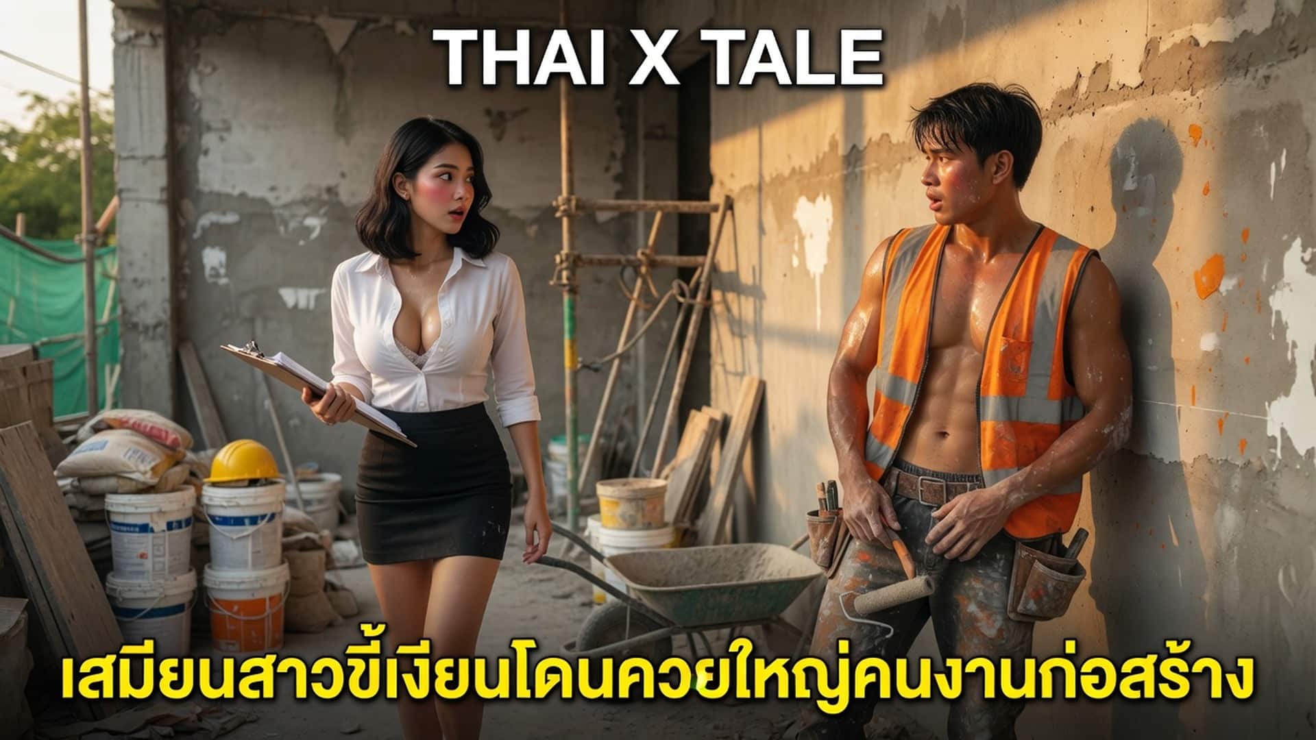เสมียนสาวขี้เงี่ยนโดนควยใหญ่คนงานก่อสร้าง