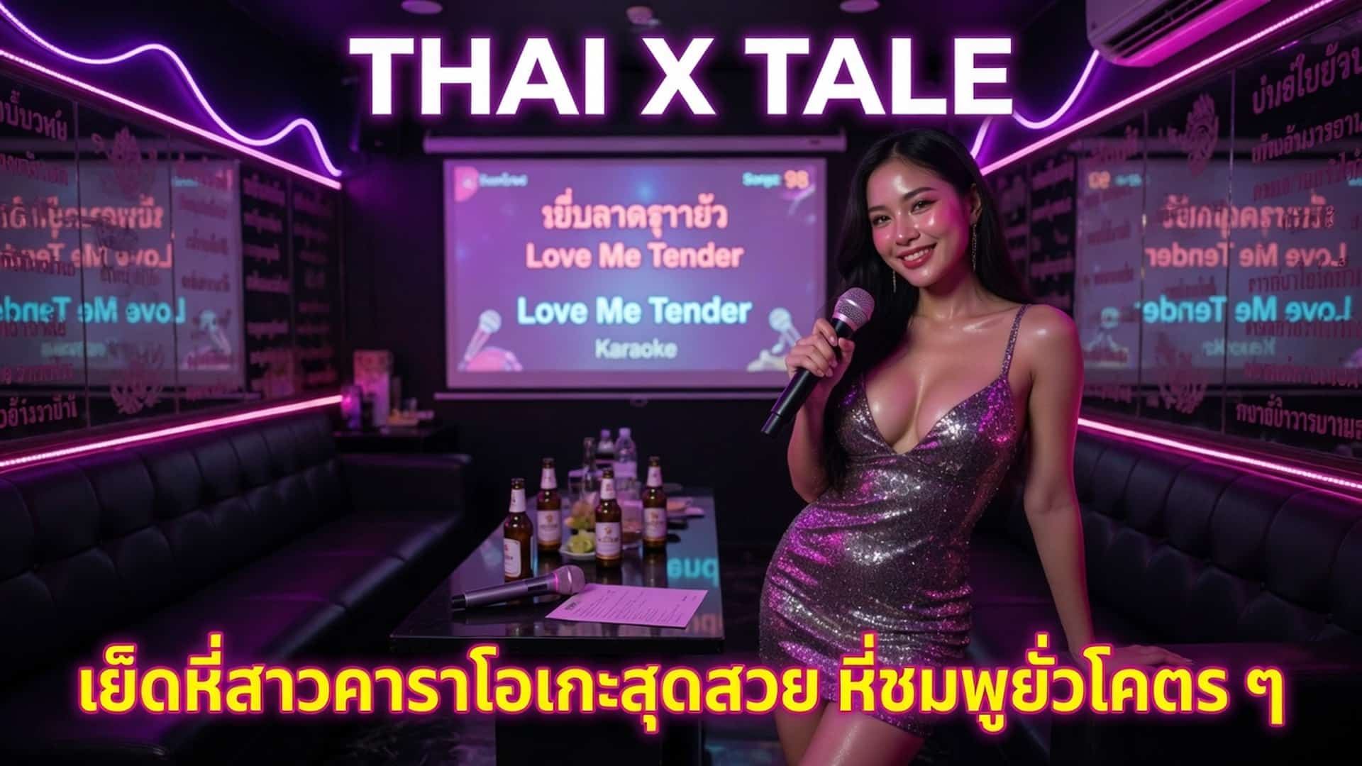 เย็ดหีสาวคาราโอเกะสุดสวย หีชมพูยั่วโคตร ๆ