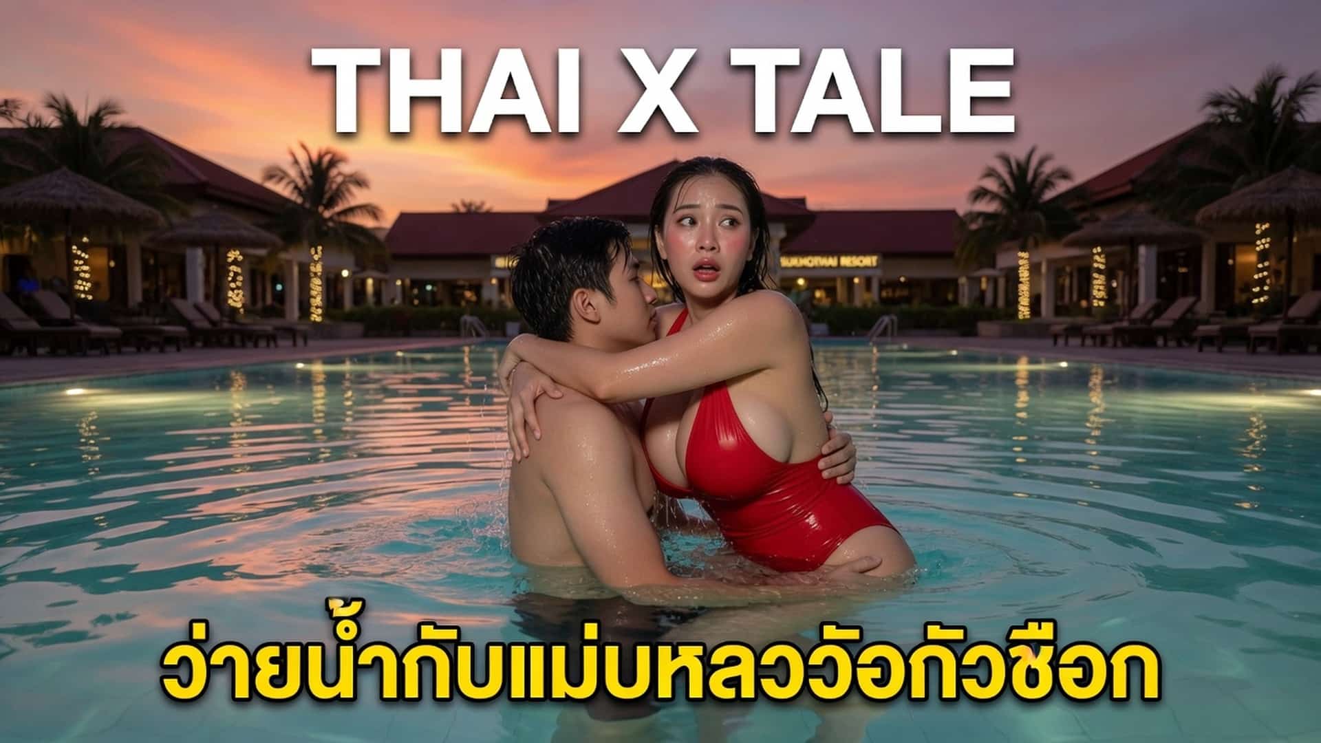 ว่ายน้ำกับแม่