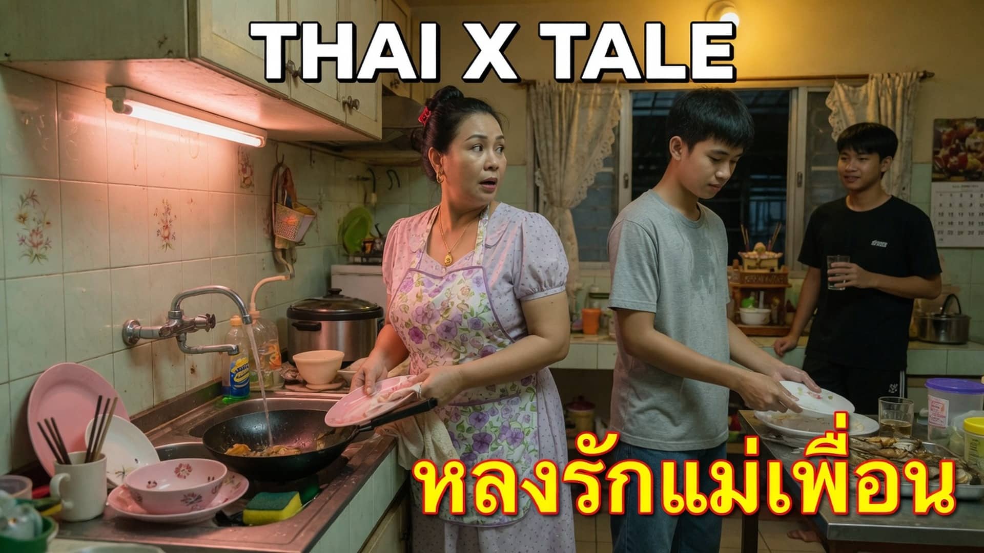 เรื่องเสียว หลงรักจนเสร็จเสียวแม่เพื่อน | ThaiXTale