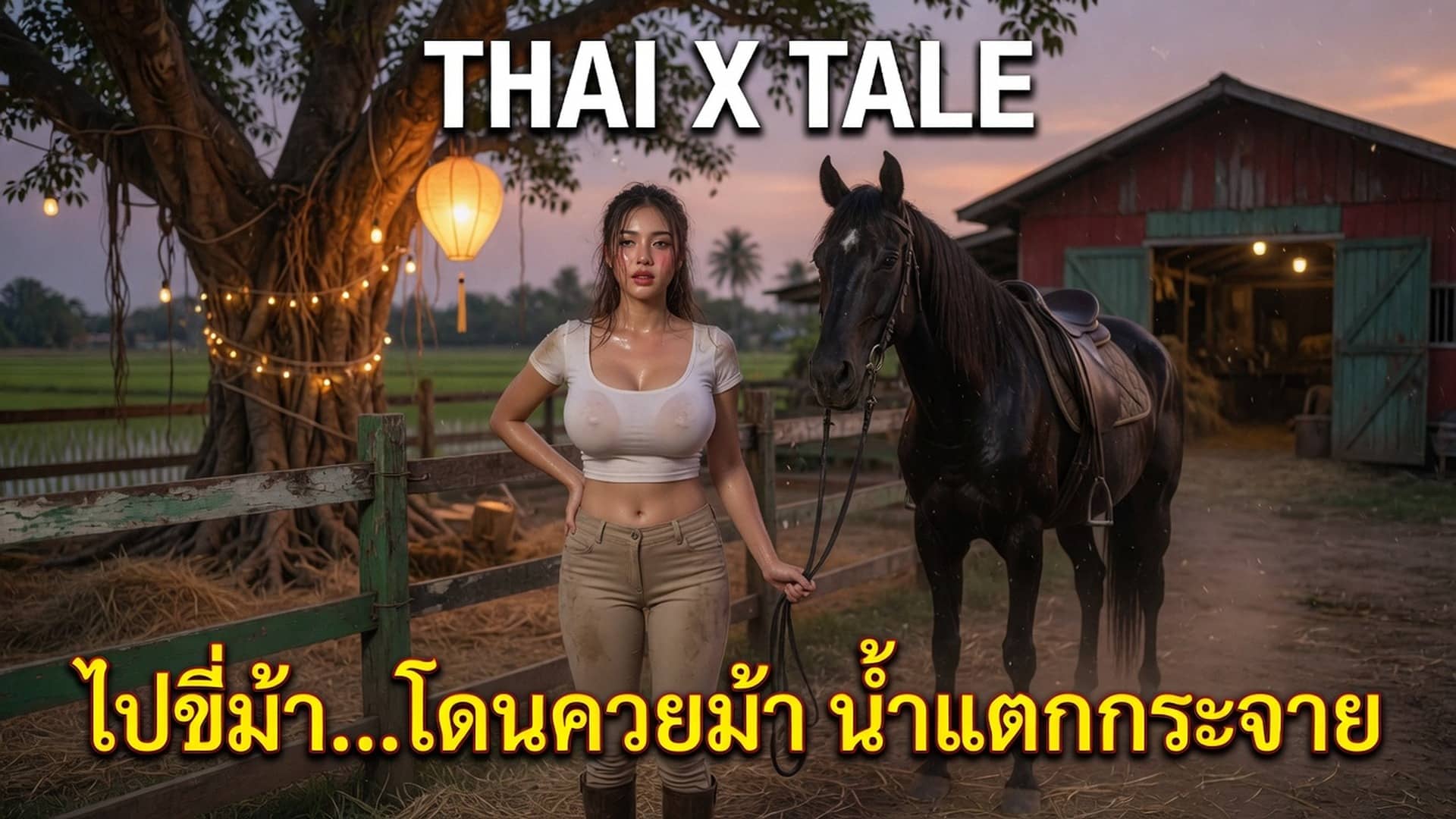 ไปขี่ม้า…โดนควยม้า น้ำแตกกระจาย