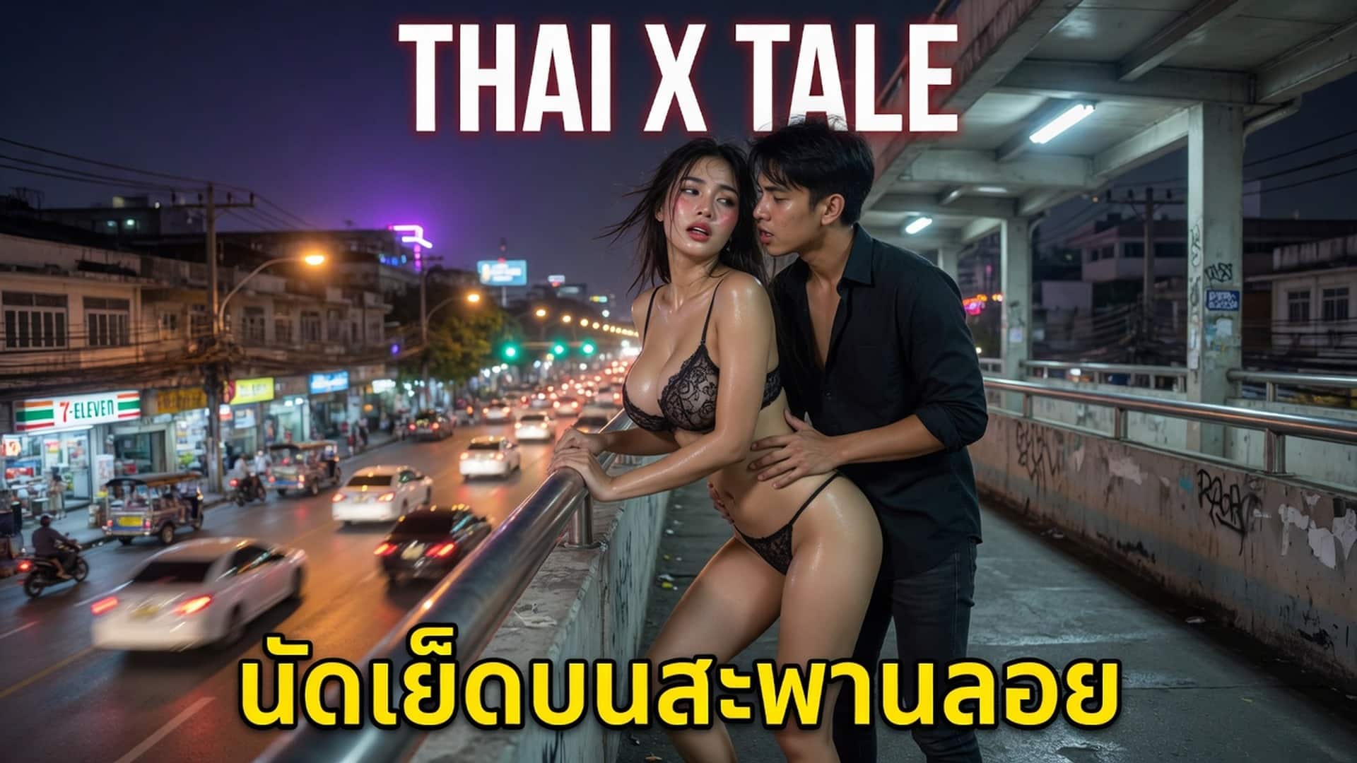นัดเย็ดบนสะพานลอย