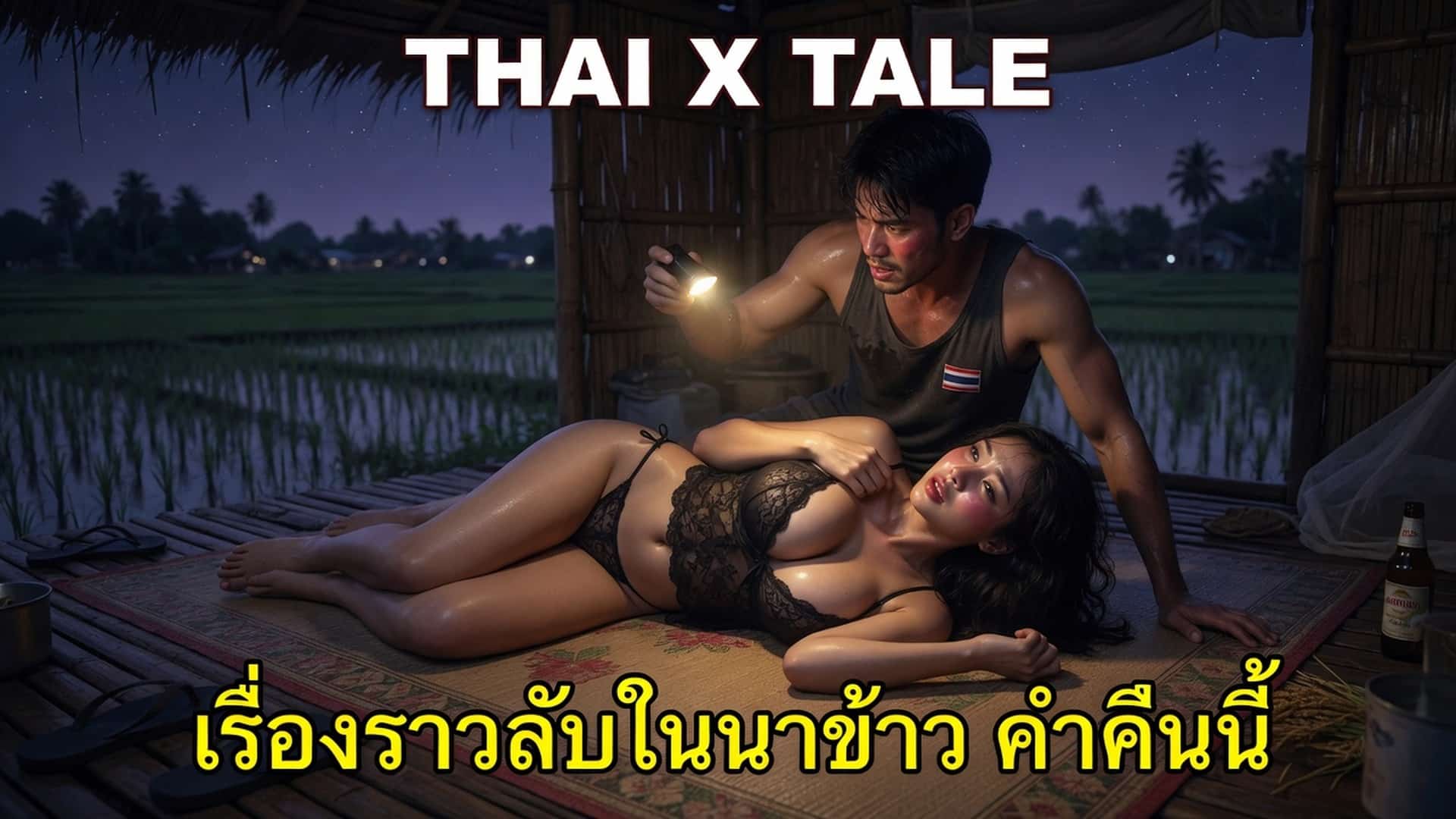 สาวเด็กเรียนร่านควย เรียกนักเลงในหมู่บ้านมาอมควยในกระท่อม
