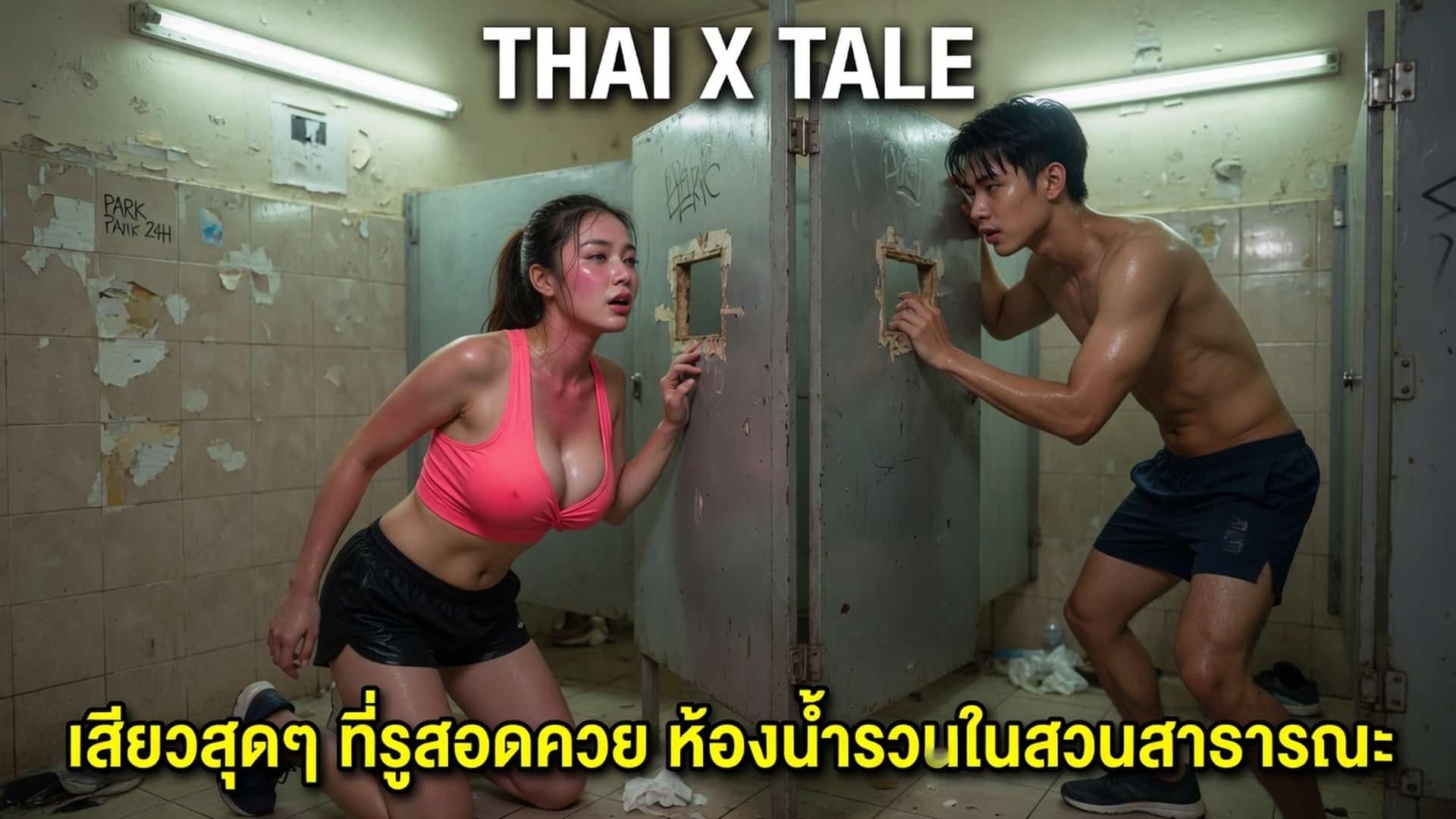 เสียวสุดๆ ที่รูสอดควย ห้องน้ำรวมในสวนสาธารณะ