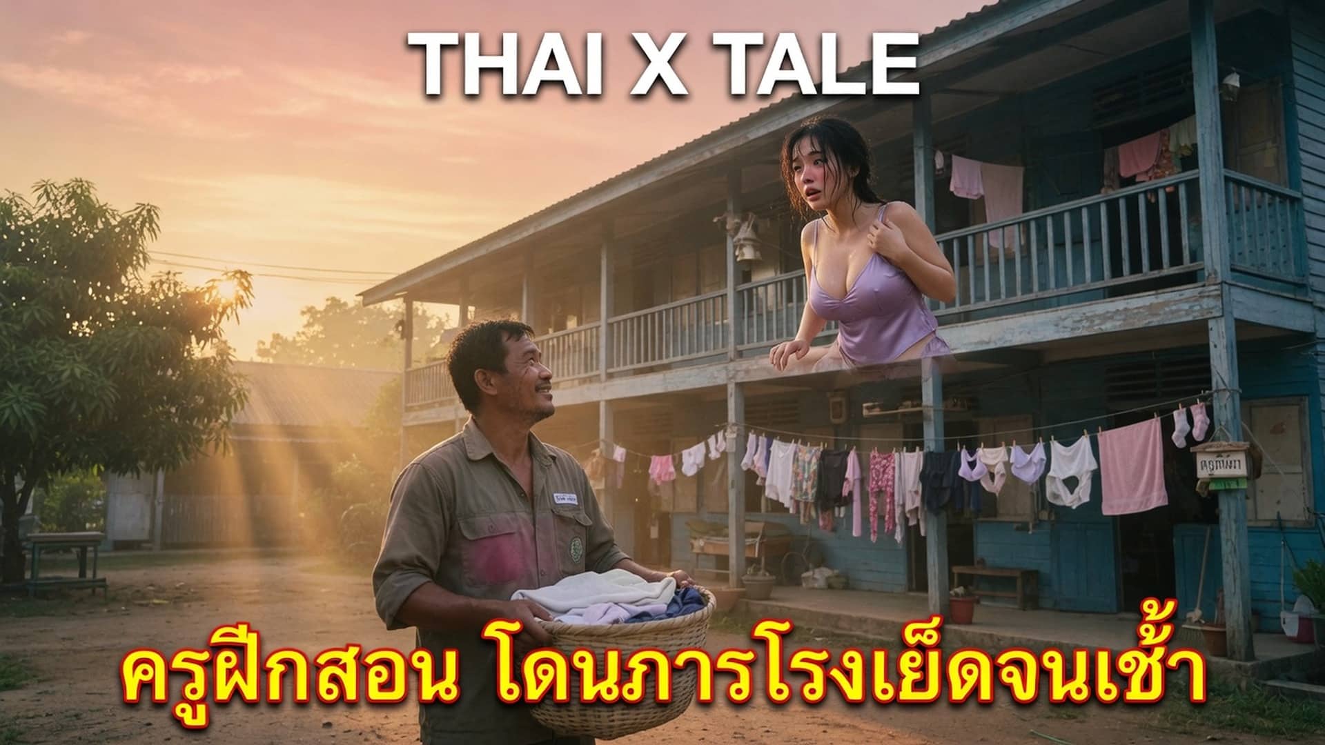 ครูฝึกสอน โดนภารโรงเย็ดจนเช้า