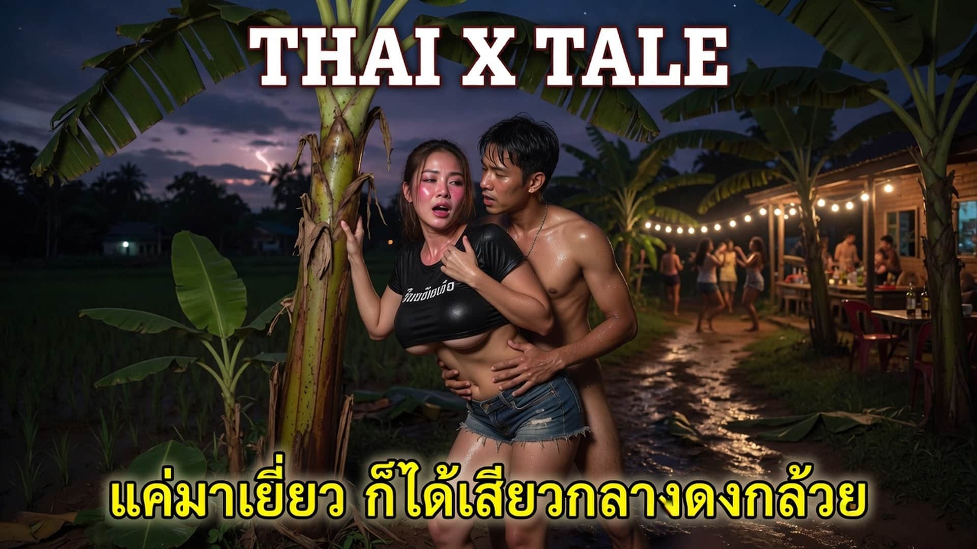 แค่มาเยี่ยว ก็ได้เสียวกลางดงกล้วย