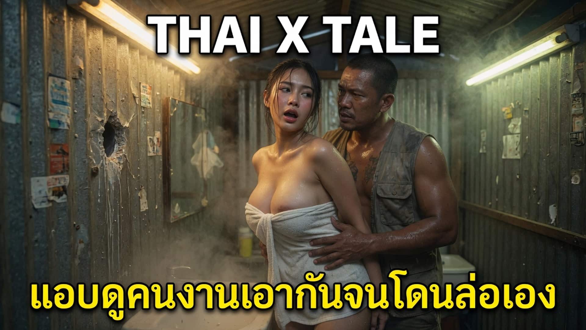 แอบดูคนงานเอากันจนโดนล่อเอง
