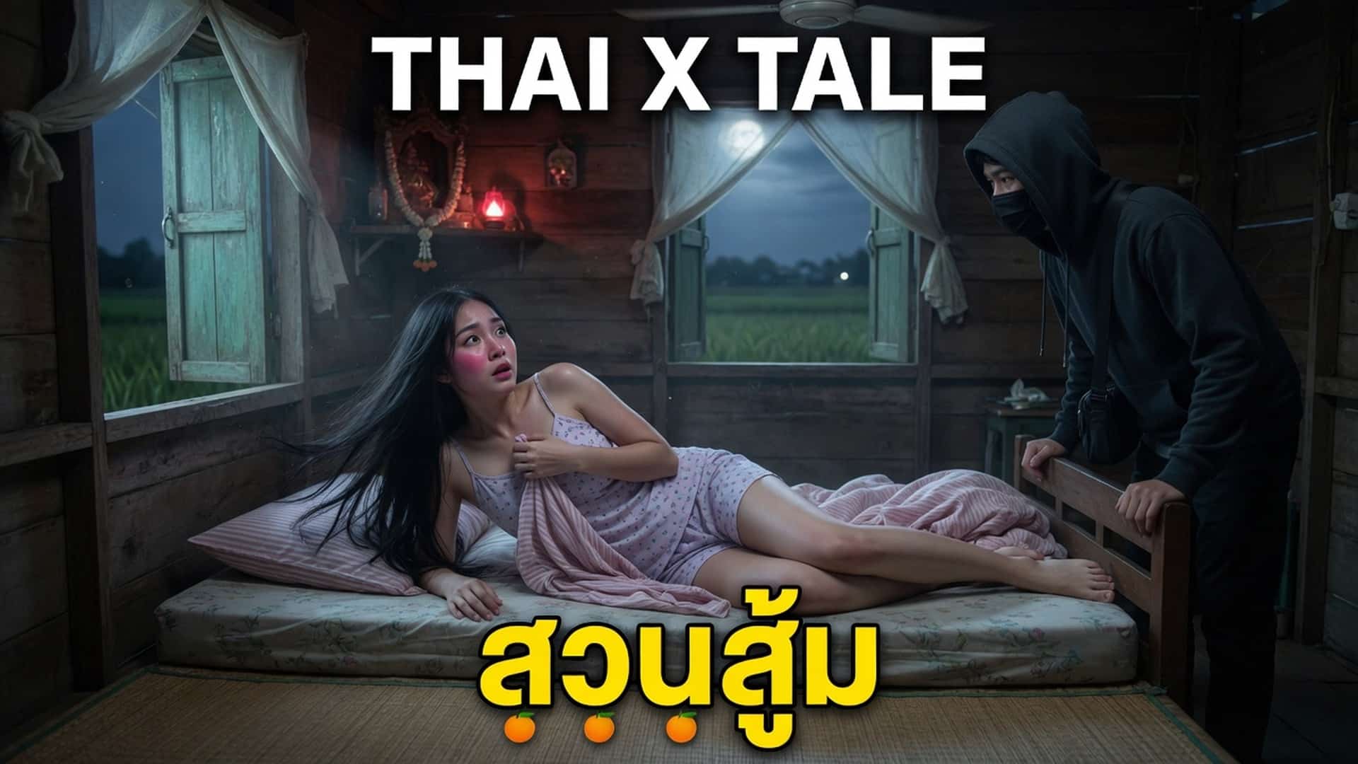 เรื่องเสียว สาวใจเปลี่ยว โดนโจรข่มขืน แต่สมยอมเพราะของขาด อยากโดนเย็ดมานานแล้ว | ThaiXTale