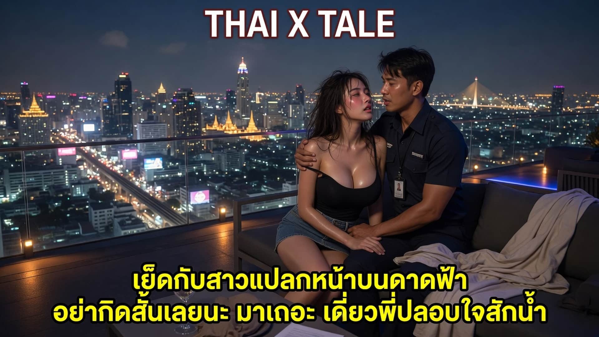 เย็ดกับสาวแปลกหน้าบนดาดฟ้า อย่าคิดสั้นเลยนะ มาเถอะ เดี๋ยวพี่ปลอบใจสักน้ำ