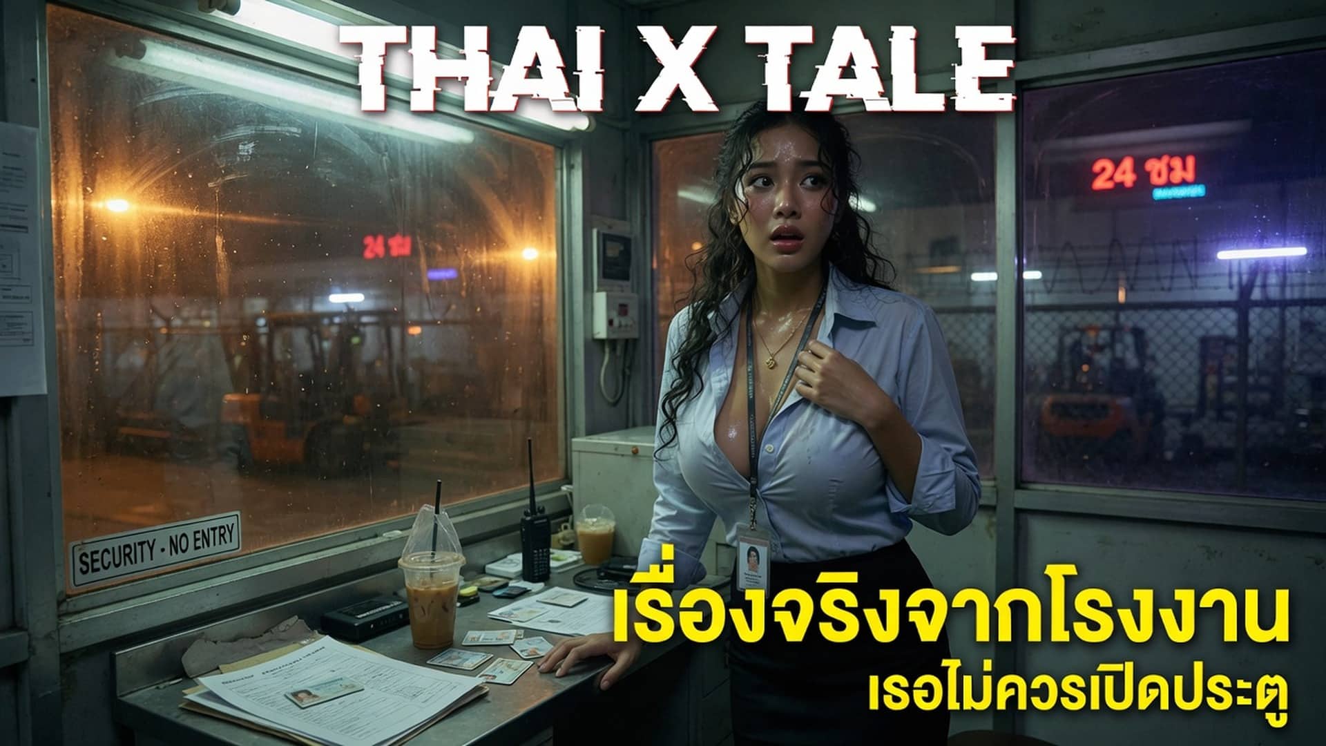 โดนพี่ยามเมาแล้วจับข่มขืน แต่ควยใหญ่เลยให้ผ่าน