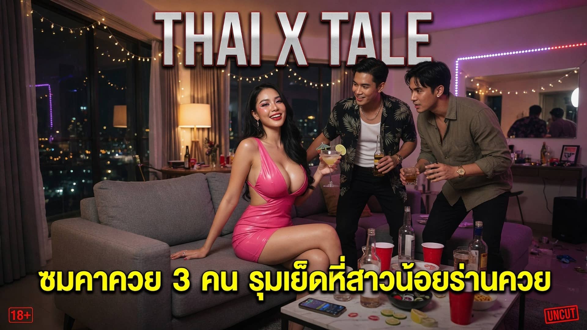 ซมคาควย 3 คน รุมเย็ดหีสาวน้อยร่านควย เงี่ยนๆ แบบนี้ ต้องกระแทกให้แตกใน
