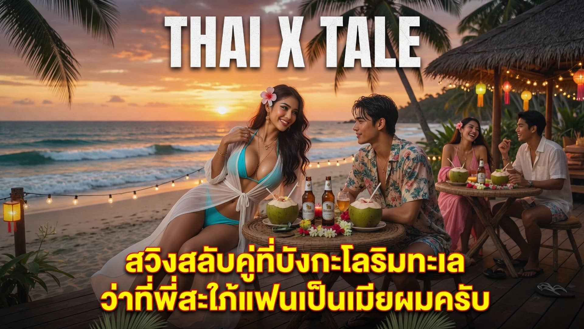 สวิงสลับคู่ที่บังกะโลริมทะเล ว่าที่พี่สะใภ้แฟนเป็นเมียผมครับ