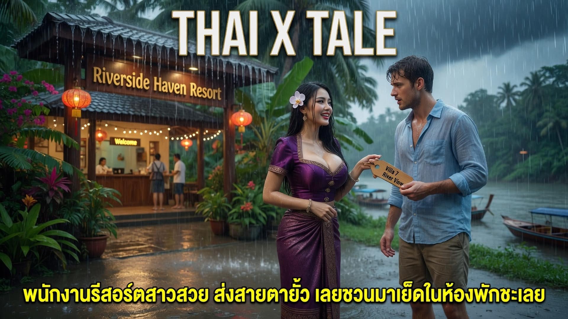 พนักงานรีสอร์ตสาวสวย ส่งสายตายั่ว เลยชวนมาเย็ดในห้องพักซะเลย