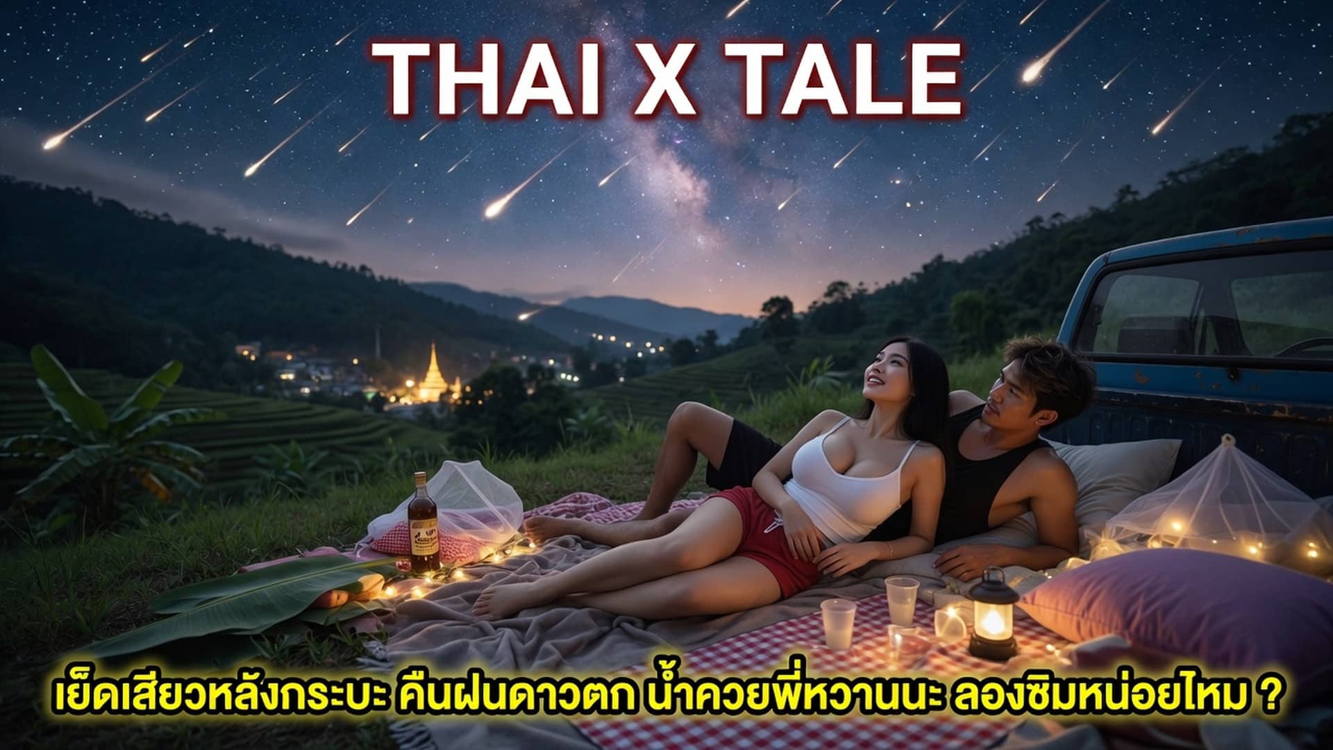 เย็ดเสียวหลังกระบะ คืนฝนดาวตก น้ำควยพี่หวานนะ ลองชิมหน่อยไหม ?