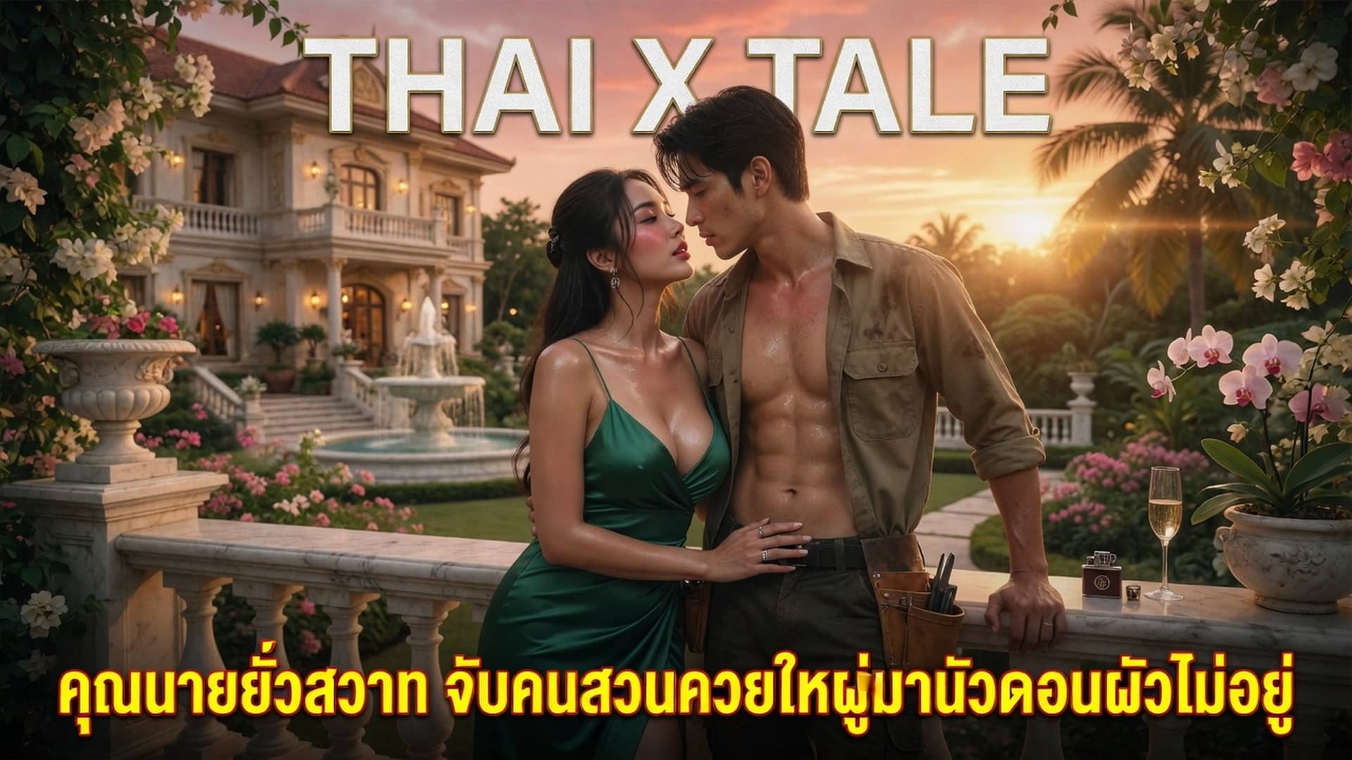 คุณนายยั่วสวาท จับคนสวนควยใหญ่มานัวตอนผัวไม่อยู่