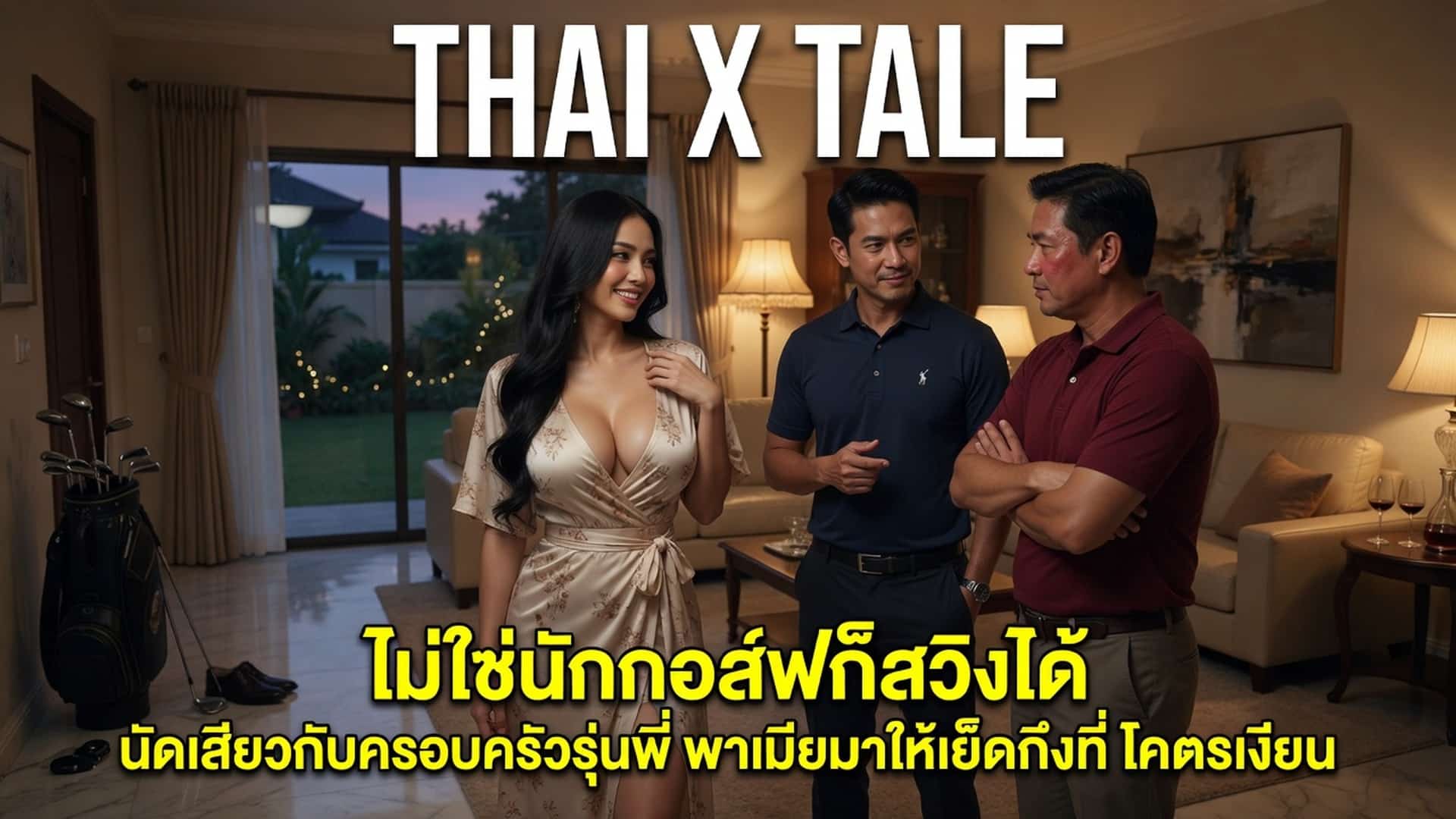 ไม่ใช่นักกอล์ฟก็สวิงได้ นัดเสียวกับครอบครัวรุ่นพี่ พาเมียมาให้เย็ดถึงที่ โคตรเงี่ยน