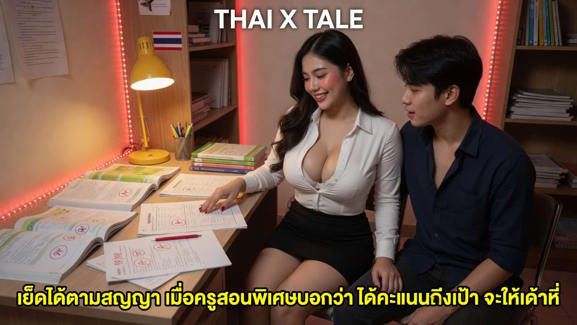 เย็ดได้ตามสัญญา เมื่อครูสอนพิเศษบอกว่า ได้คะแนนถึงเป้า จะให้เด้าหี