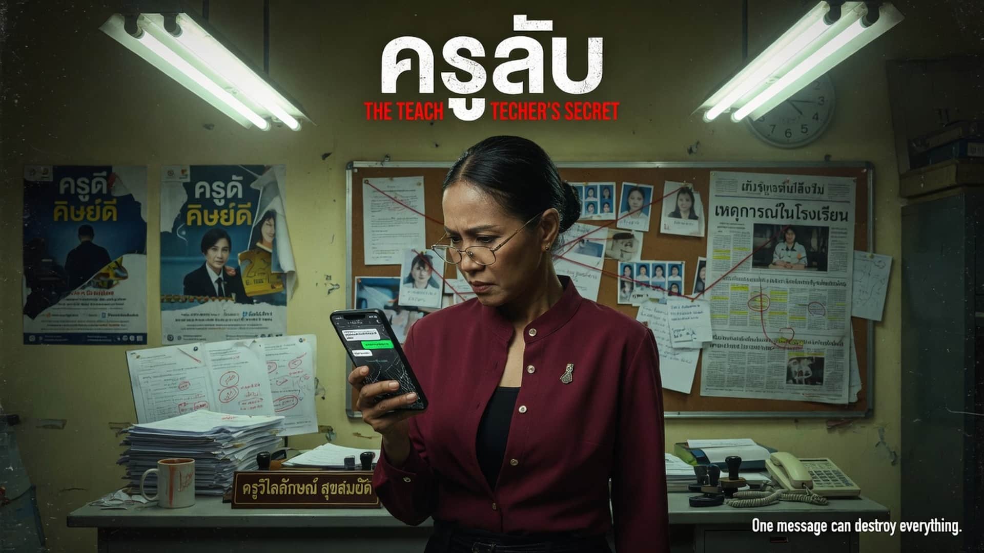 เมื่อครูจับได้ว่าเล่นแอปฯ นัดเย็ด